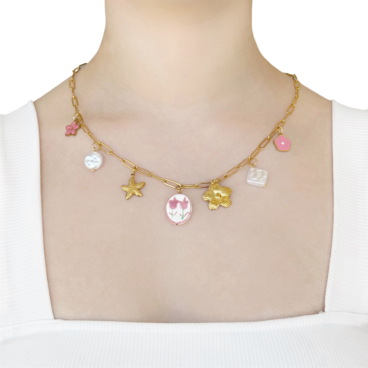 CHOKER DE DIJES ROSA