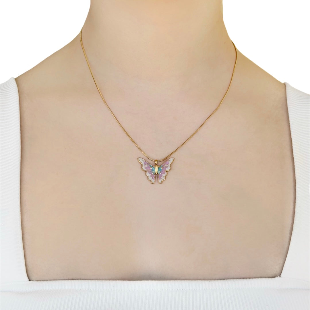 COLLAR MARIPOSA COLORES