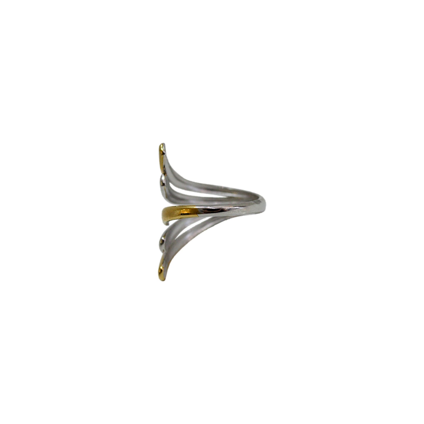 ANILLO BICOLOR 5 LINEAS ABIERTO