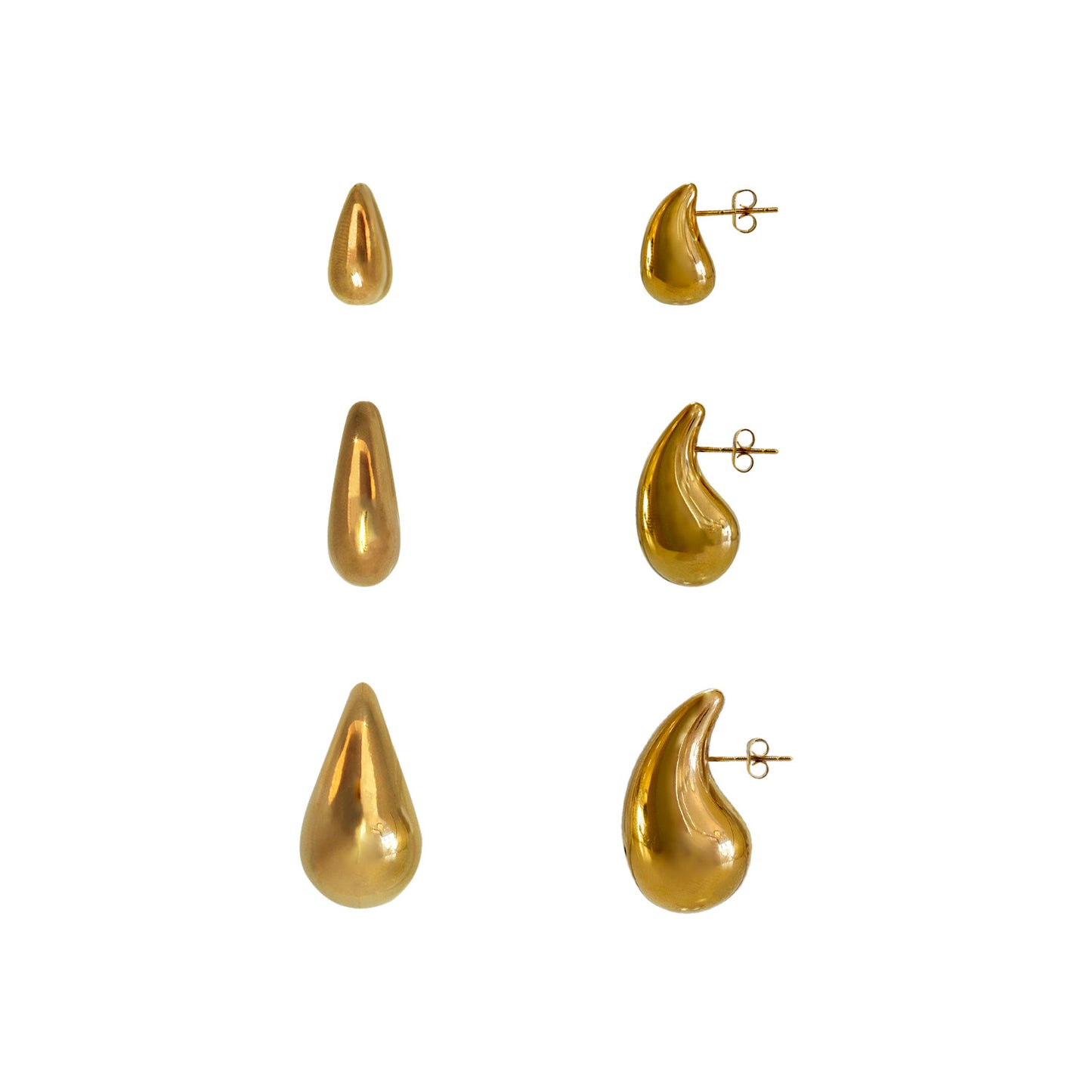 ARETES GOTA DORADOS