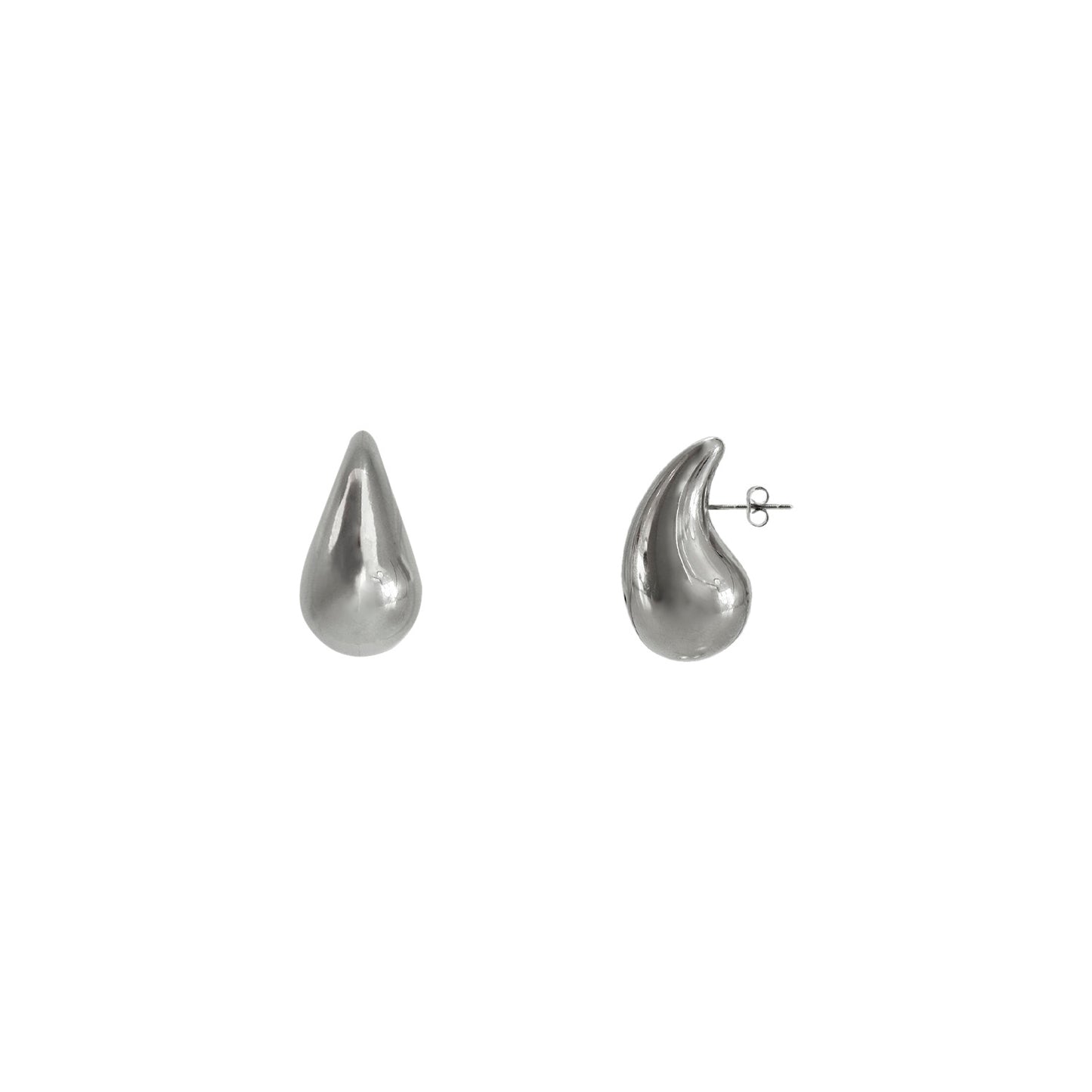 ARETES GOTA PLATEADOS