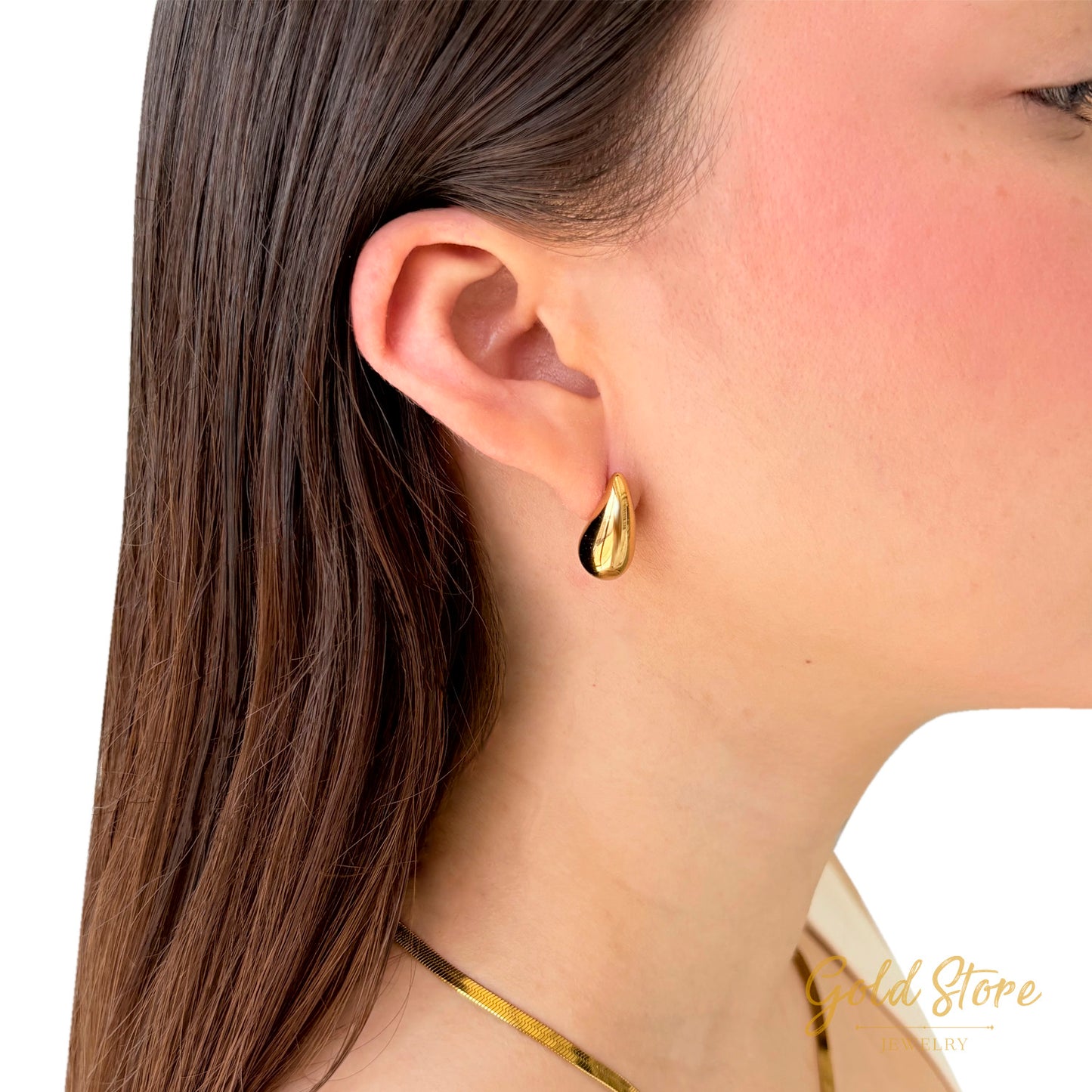 ARETES GOTA DORADOS