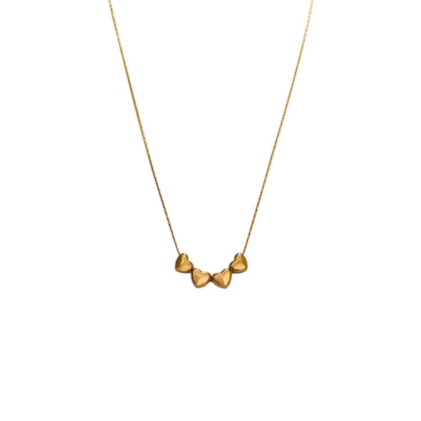 COLLAR 4 CORAZONES MINI