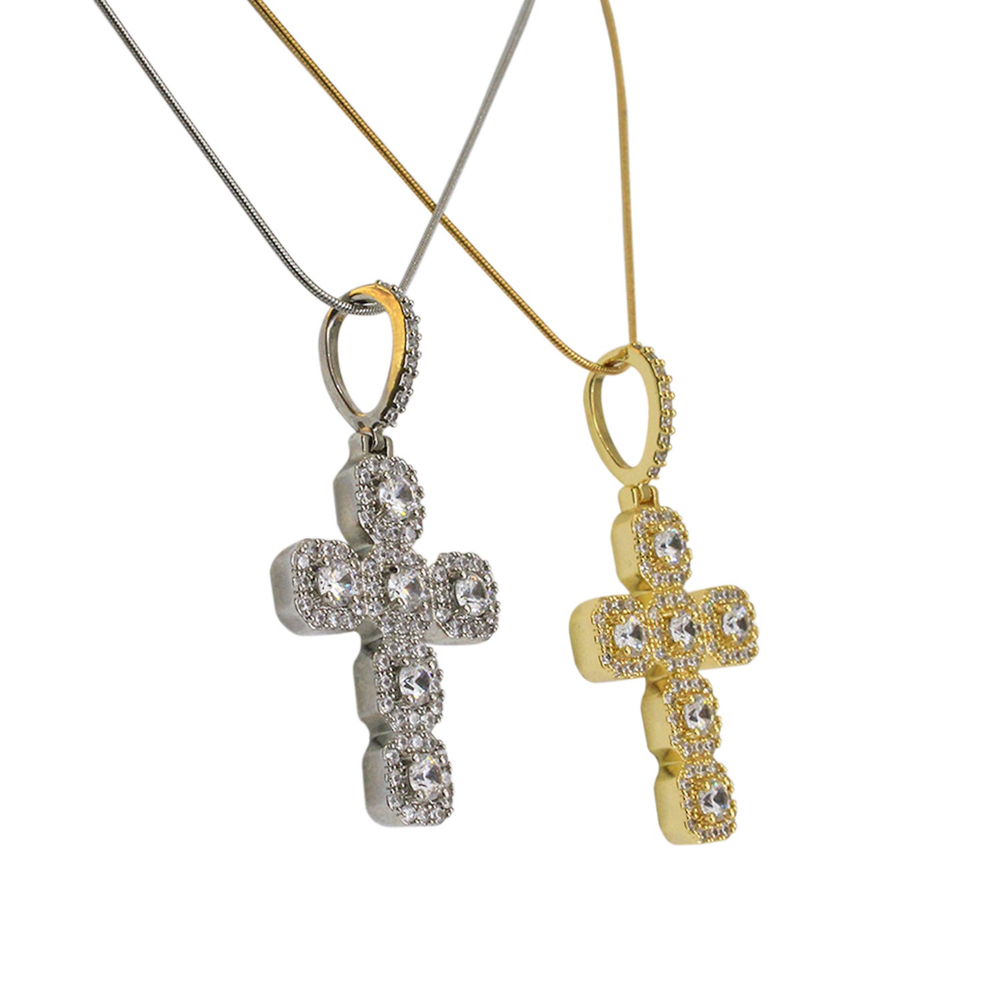 COLLAR DE CRUZ ZIRCONIAS