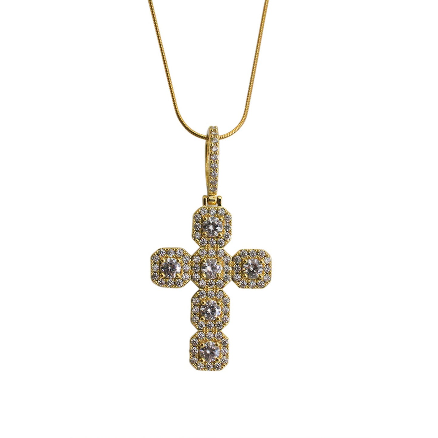 COLLAR DE CRUZ ZIRCONIAS