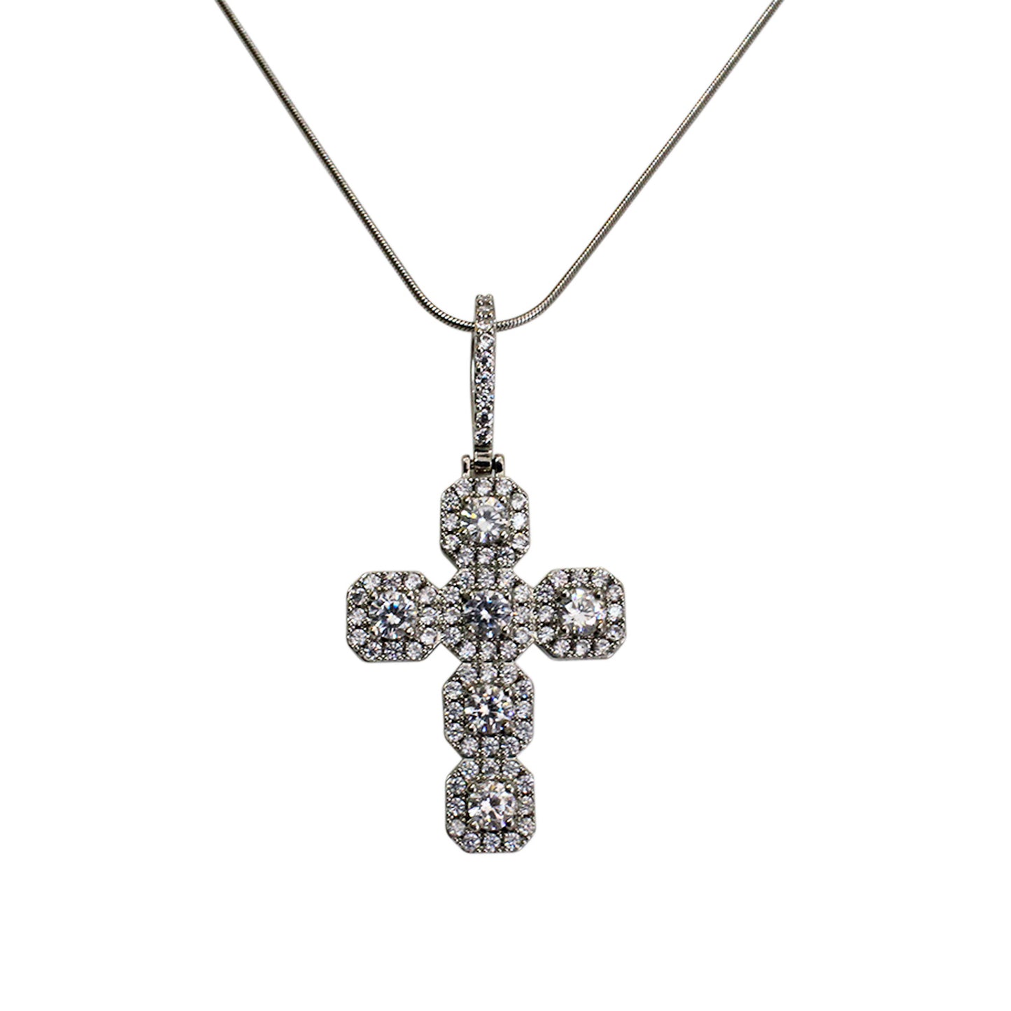 COLLAR DE CRUZ ZIRCONIAS