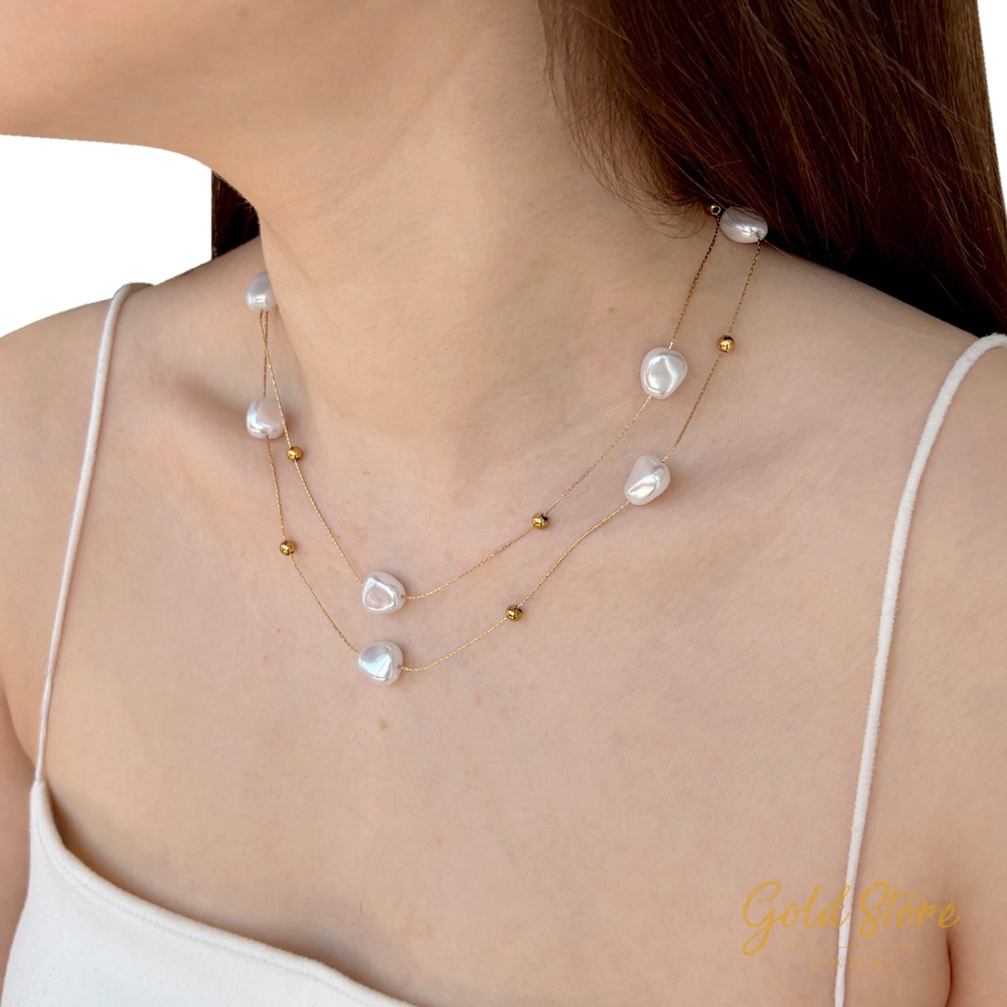 COLLAR DE PERLAS DOBLE