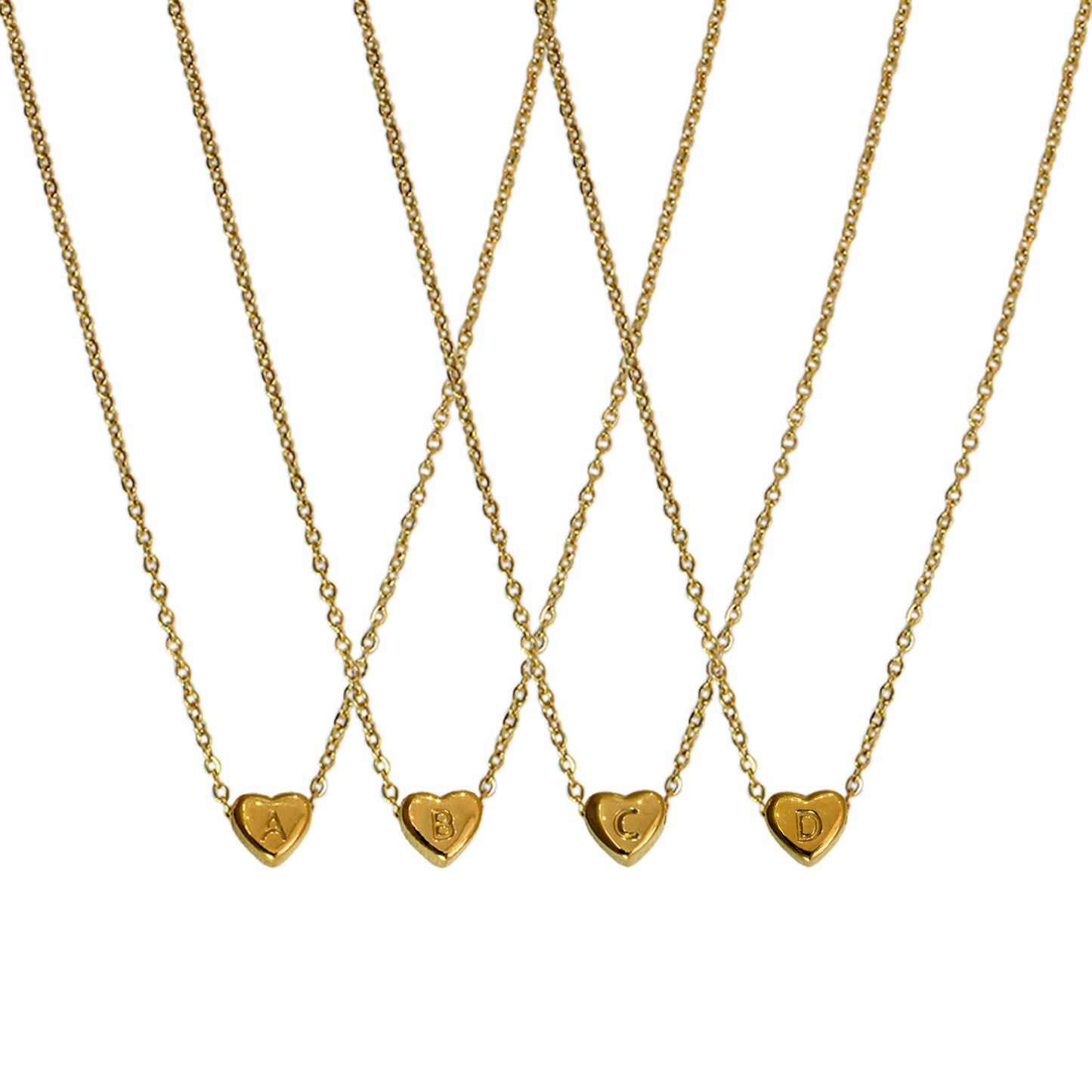 COLLAR MINI CORAZON DE INICIAL