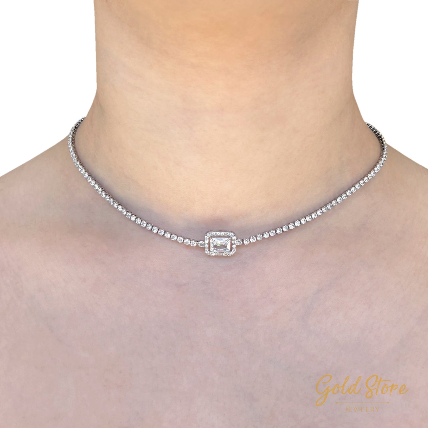 COLLAR ZIRCONIAS CON DIJE