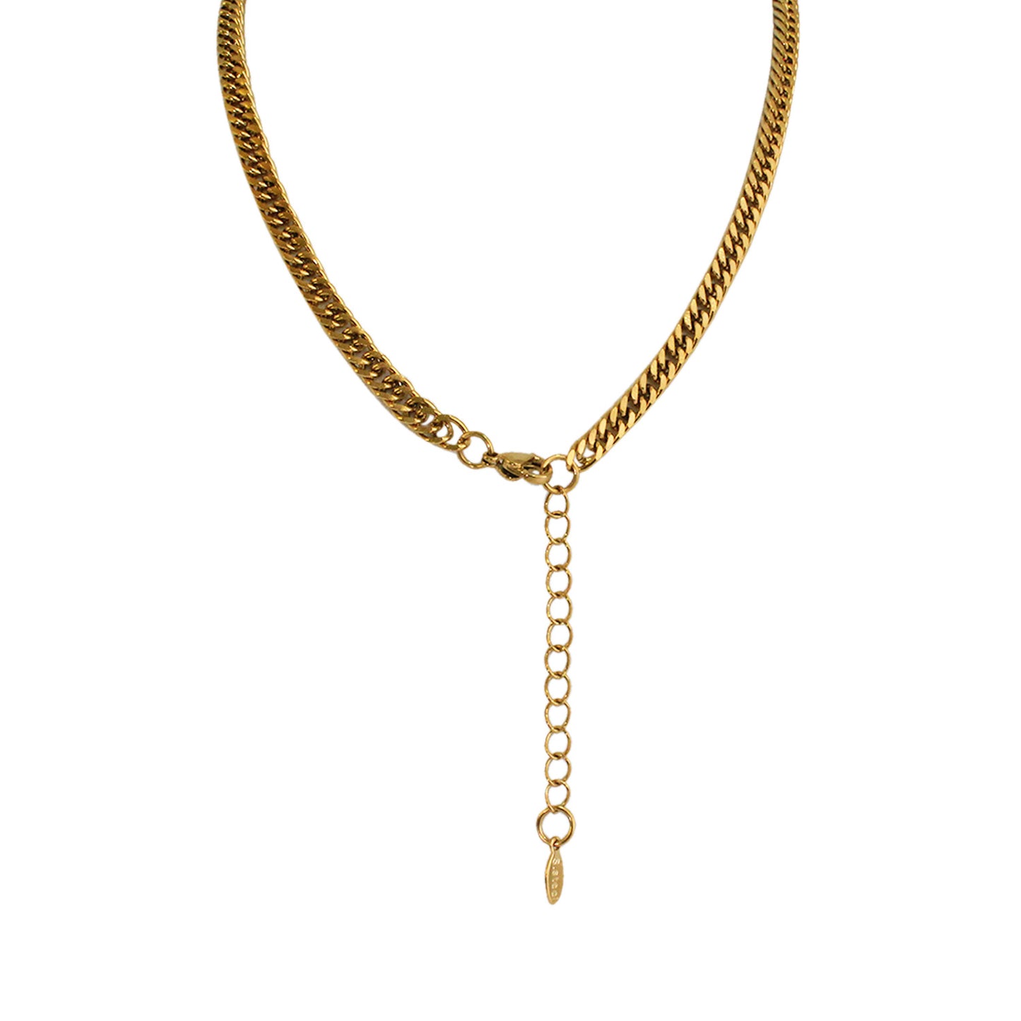 COLLAR CON DIJE DE ZIRCONIA OVALADO