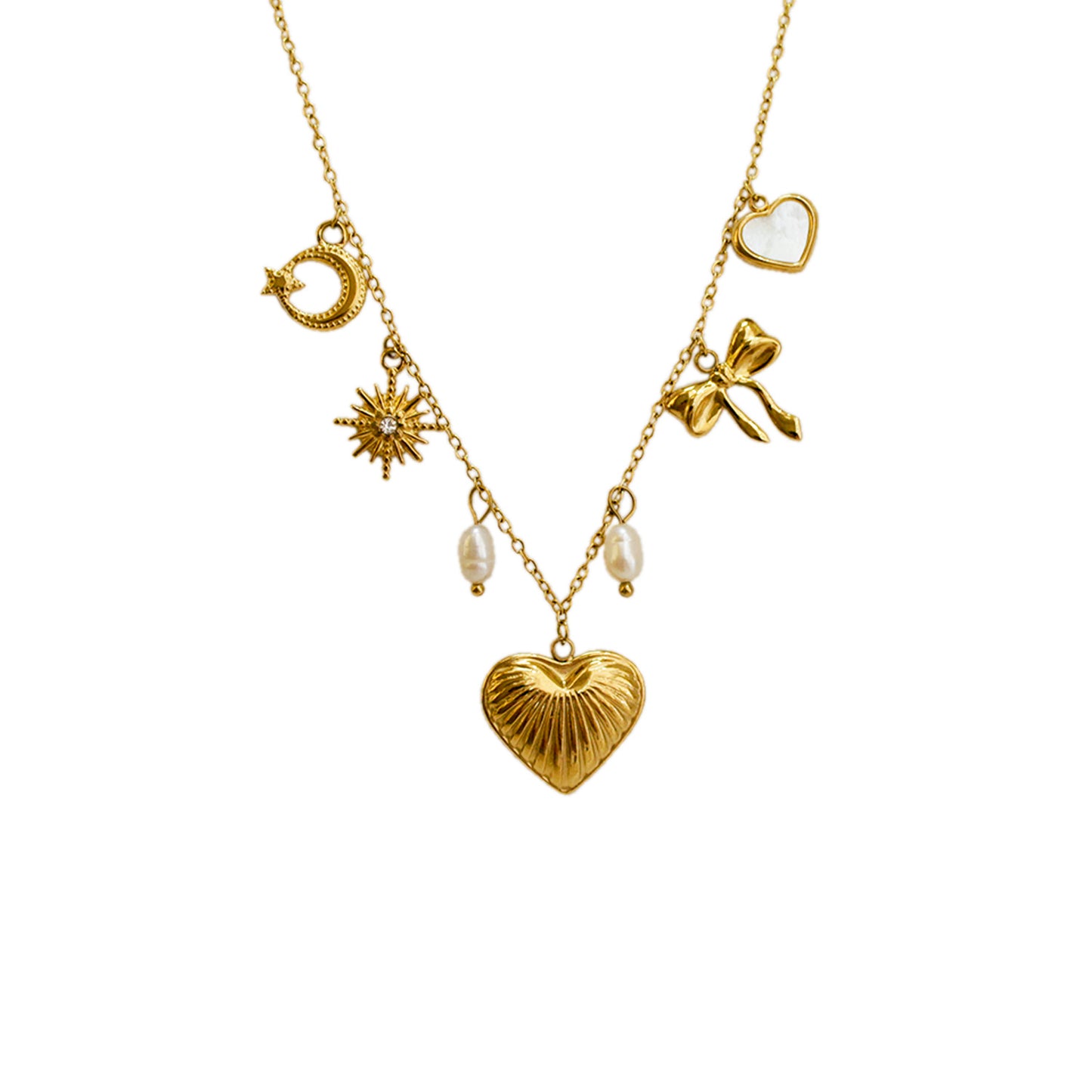 COLLAR CORAZÓN CON DIJES