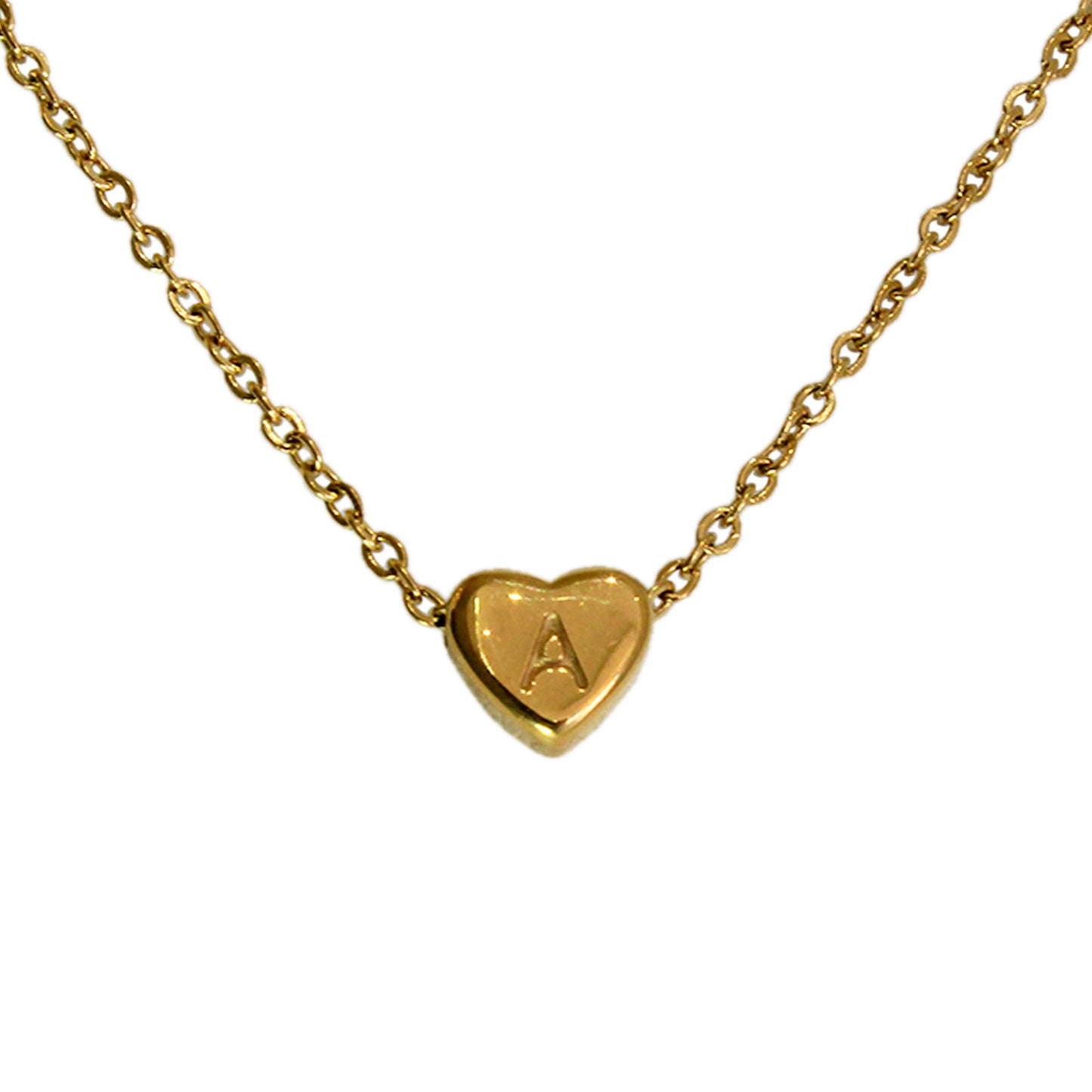 COLLAR MINI CORAZON DE INICIAL