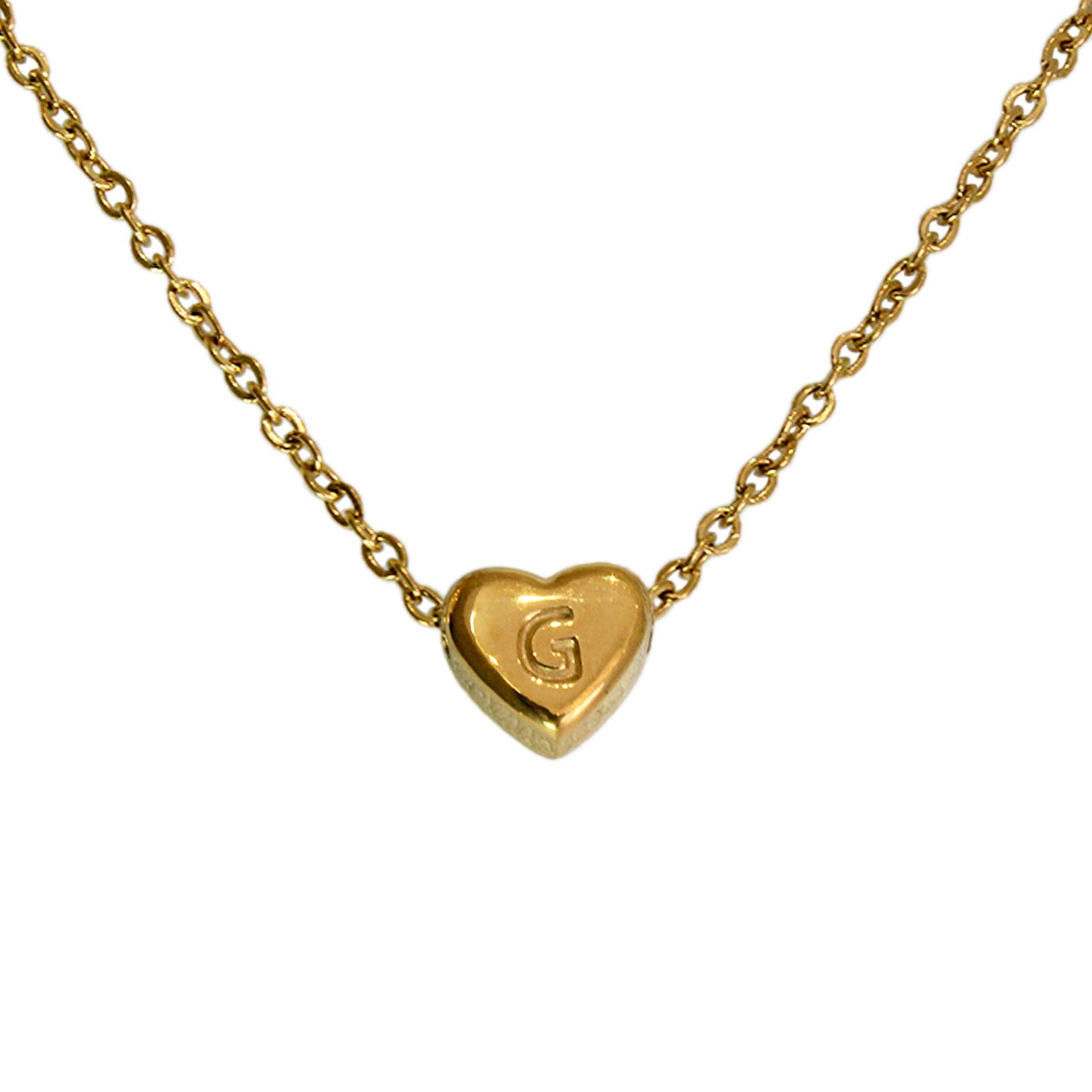 COLLAR MINI CORAZON DE INICIAL