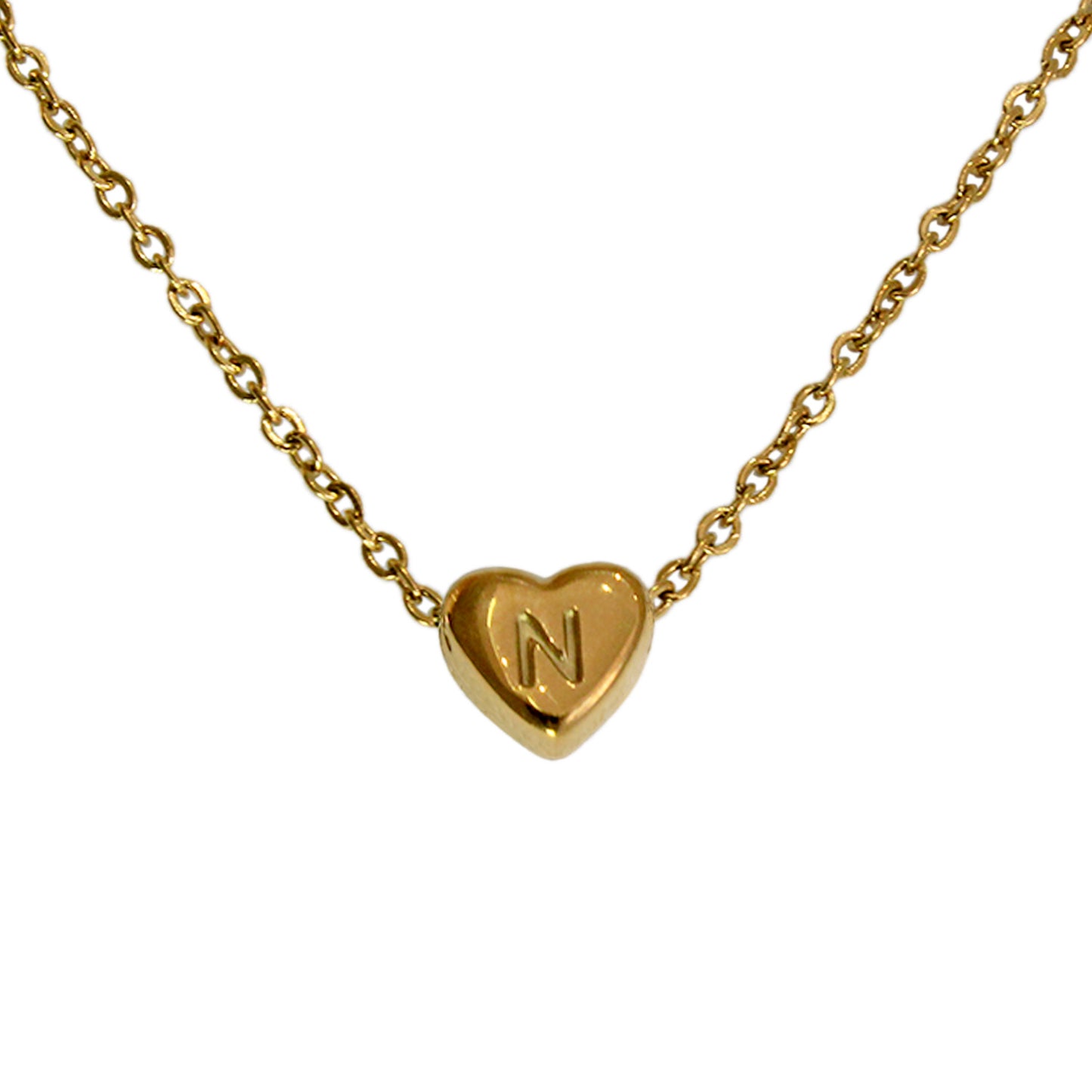 COLLAR MINI CORAZON DE INICIAL