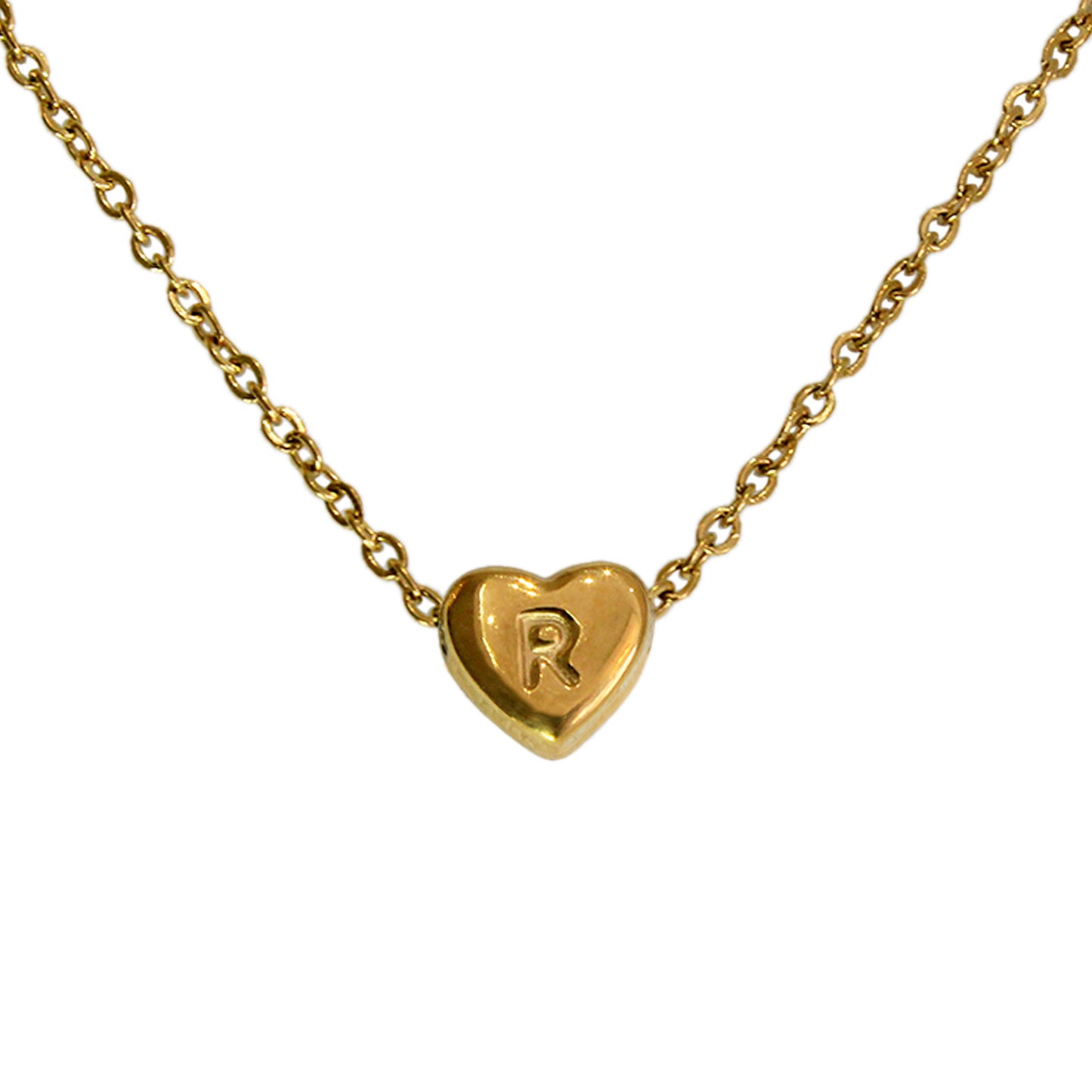 COLLAR MINI CORAZON DE INICIAL