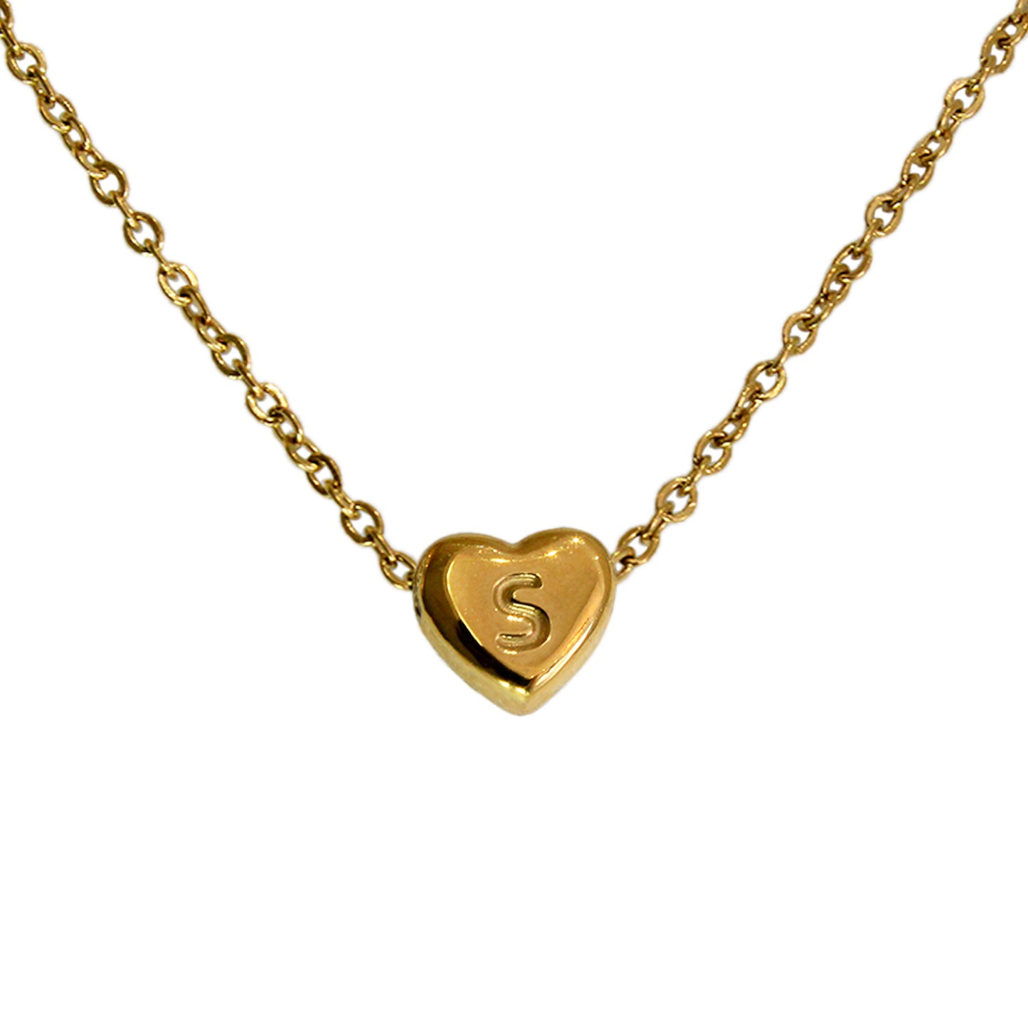 COLLAR MINI CORAZON DE INICIAL