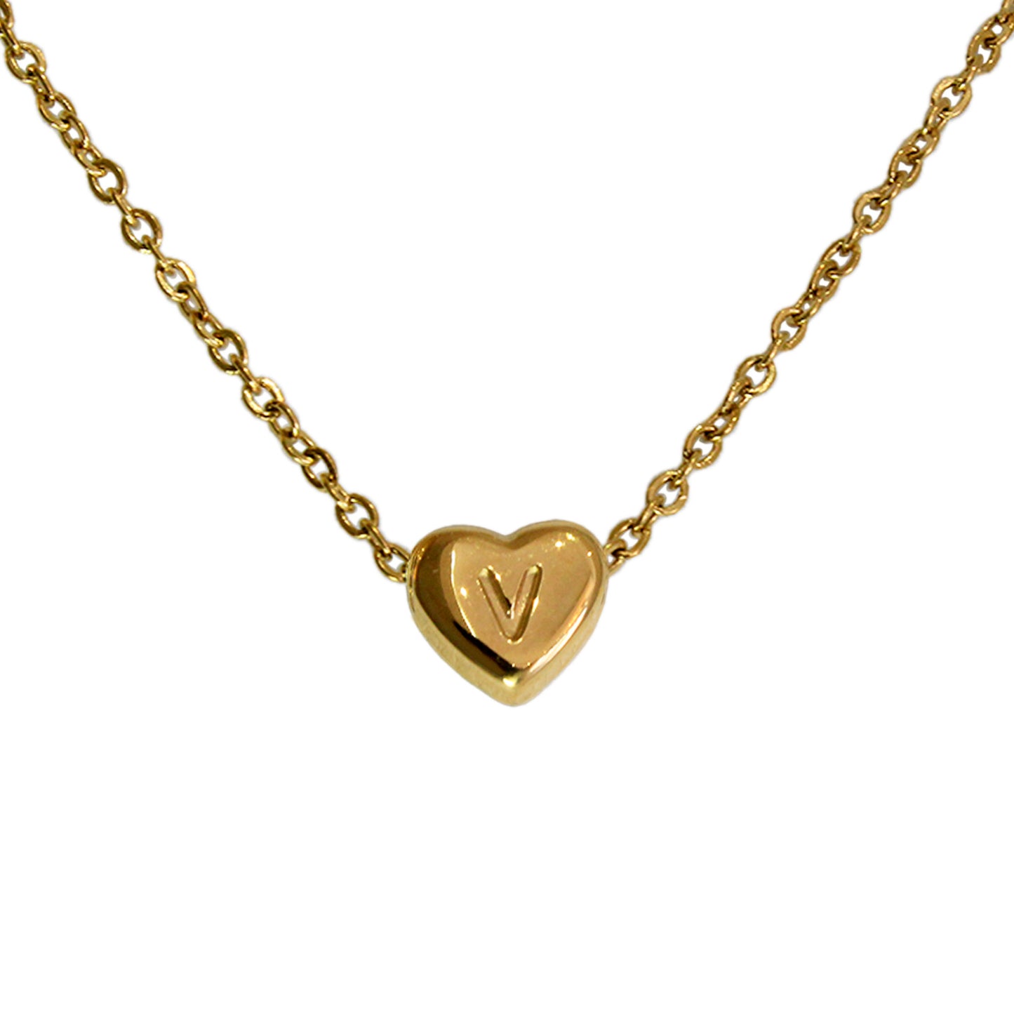 COLLAR MINI CORAZON DE INICIAL