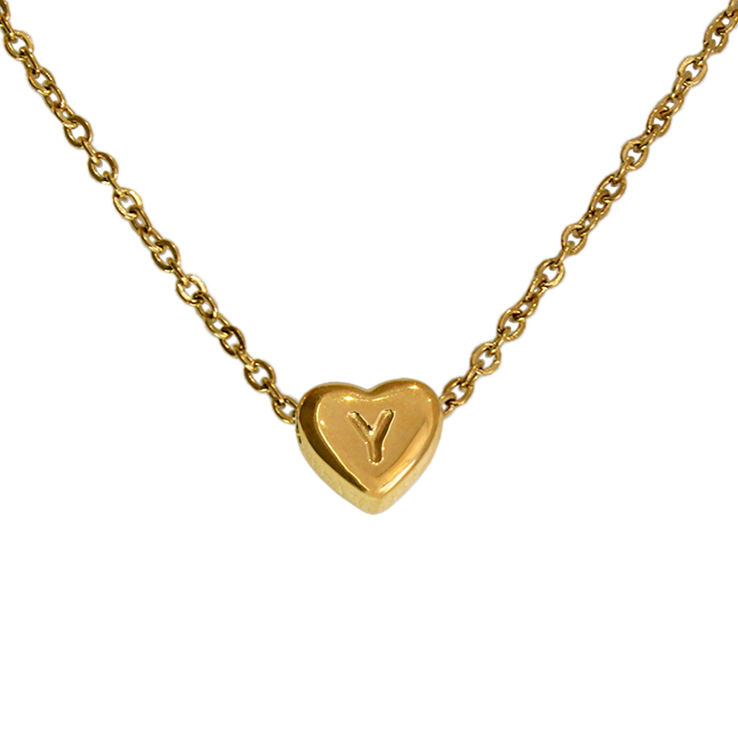 COLLAR MINI CORAZON DE INICIAL