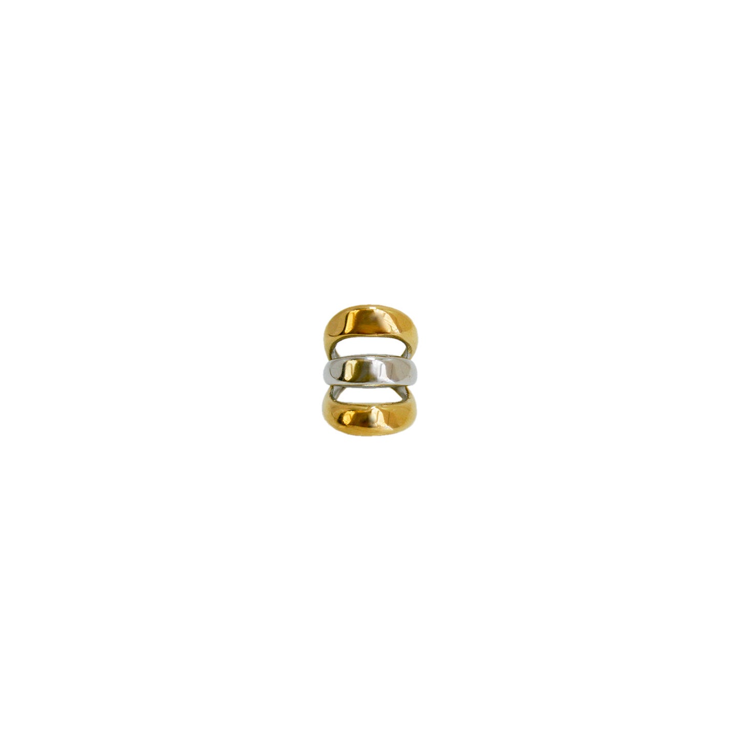 EAR CUFF TRIPLE CHICO BICOLOR