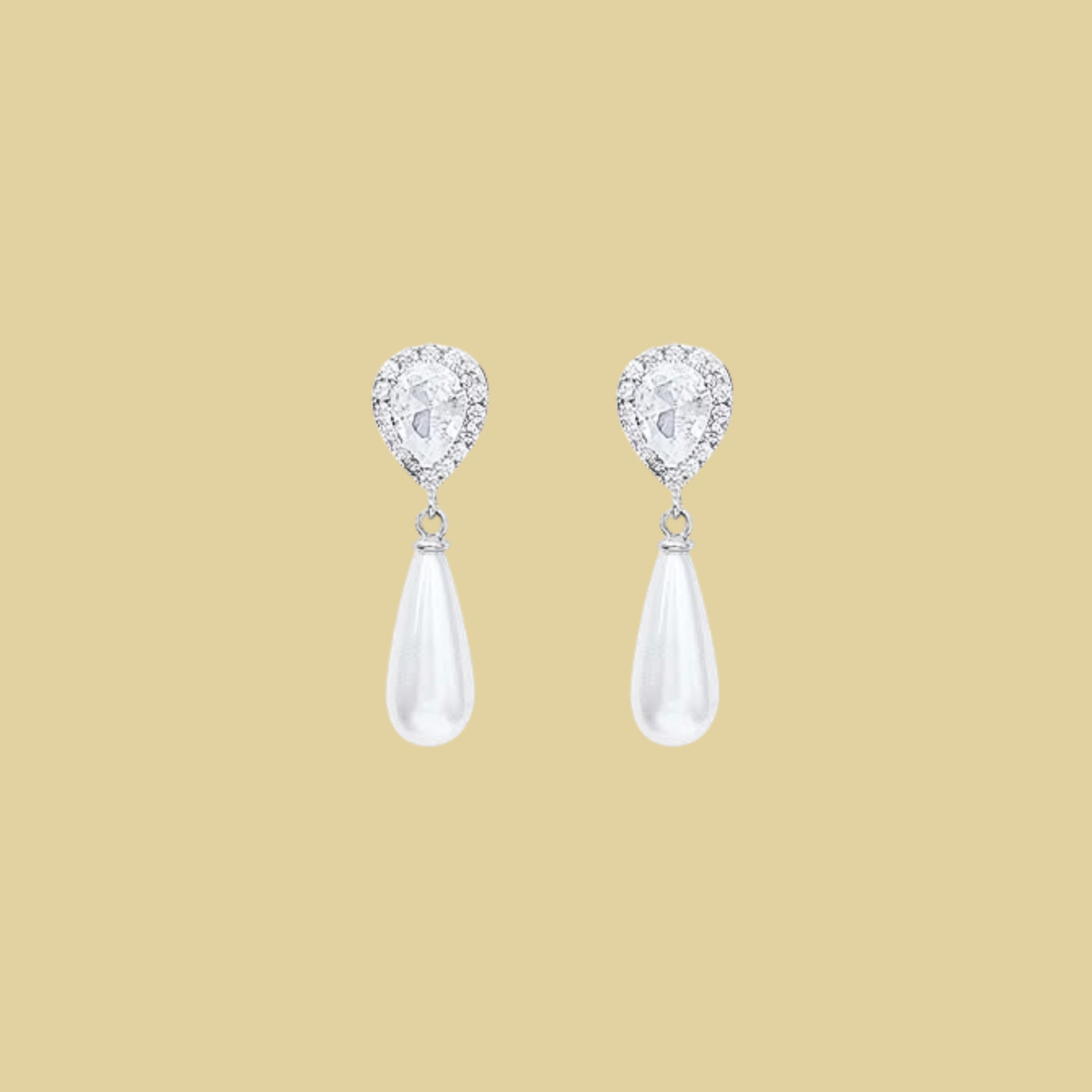 ARETES PERLA GOTA