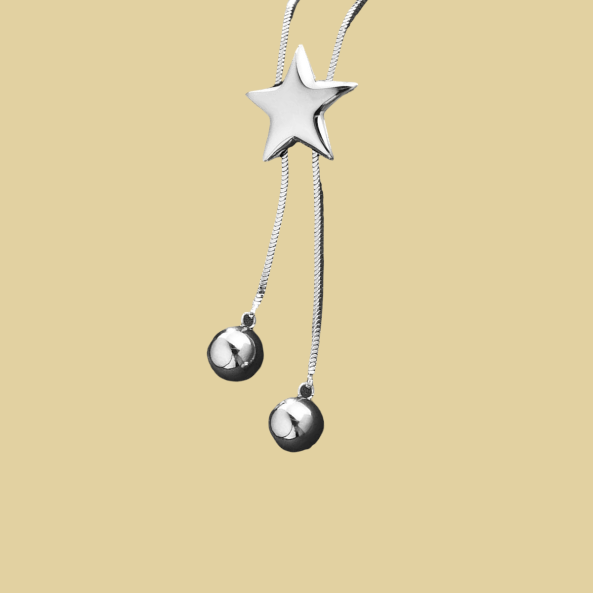COLLAR CORBATIN ESTRELLA PLATEADA