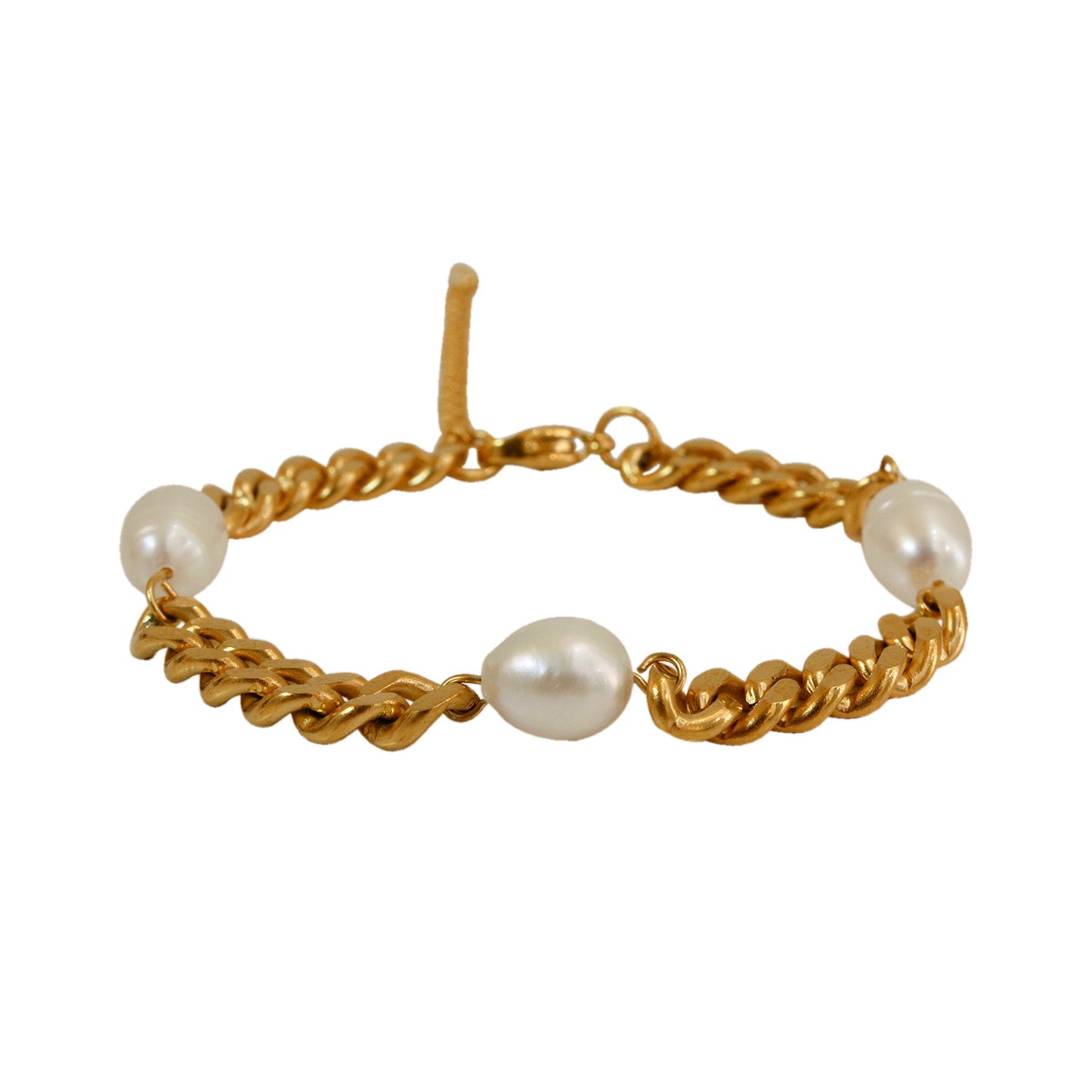 PULSERA 3 PERLAS MEDIANA