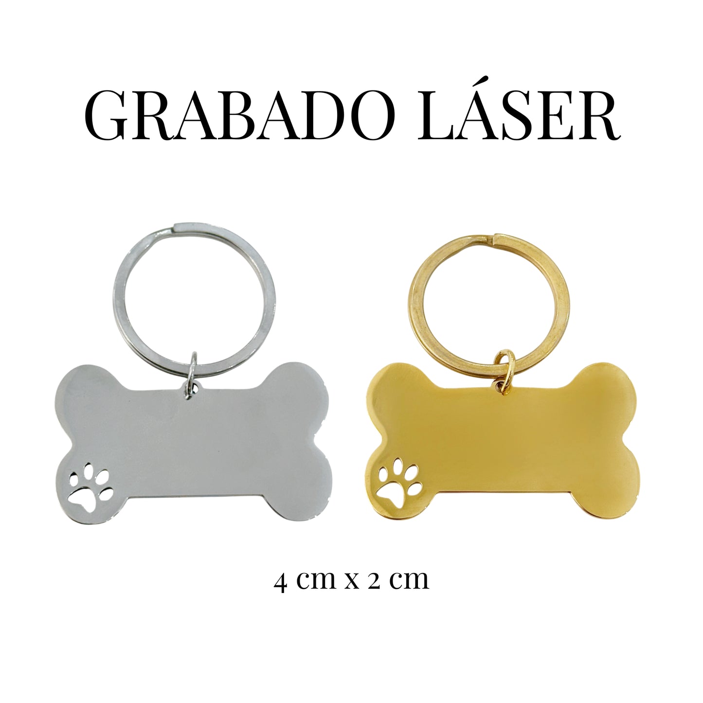 PLACA PARA PERRITO HUELLITA CHICA