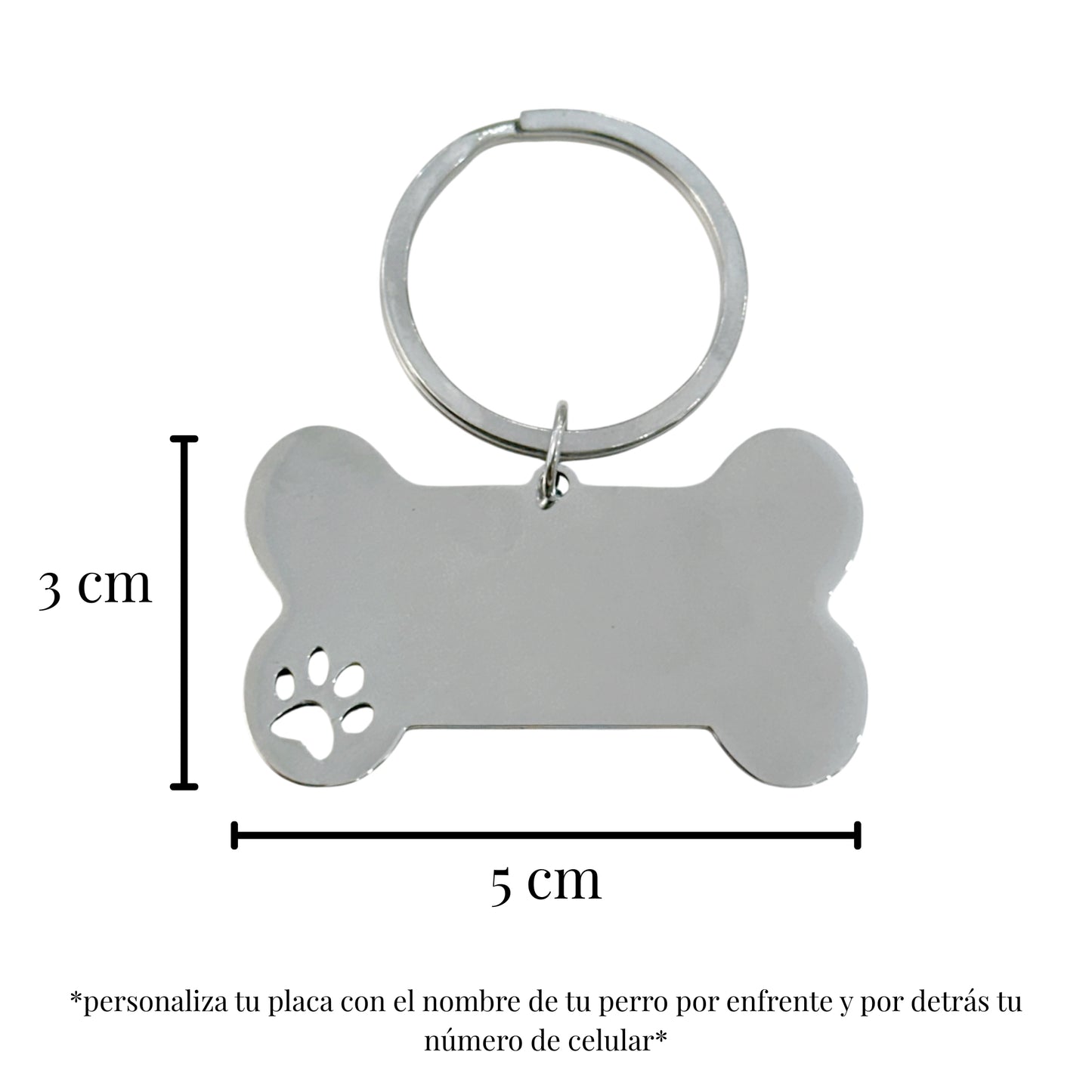 PLACA PARA PERRO HUELLITA