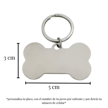 PLACA PARA PERRO LISA