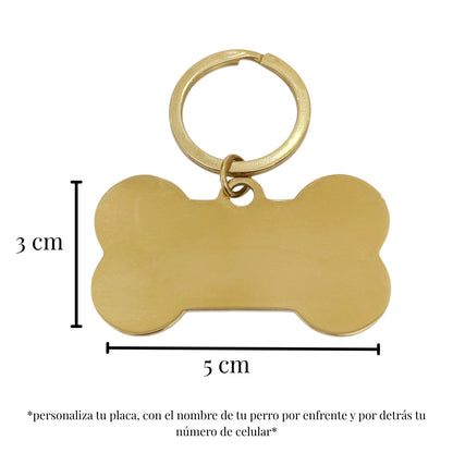 PLACA PARA PERRO LISA
