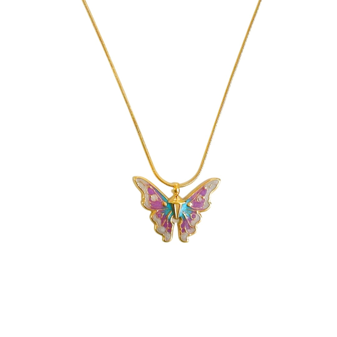COLLAR MARIPOSA COLORES