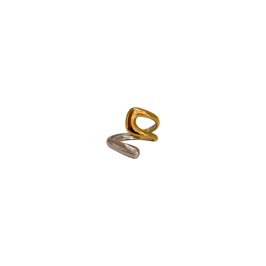 ANILLO ABIERTO BICOLOR