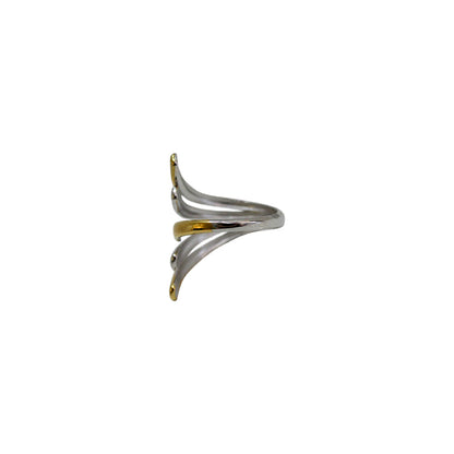 ANILLO BICOLOR 5 LINEAS ABIERTO