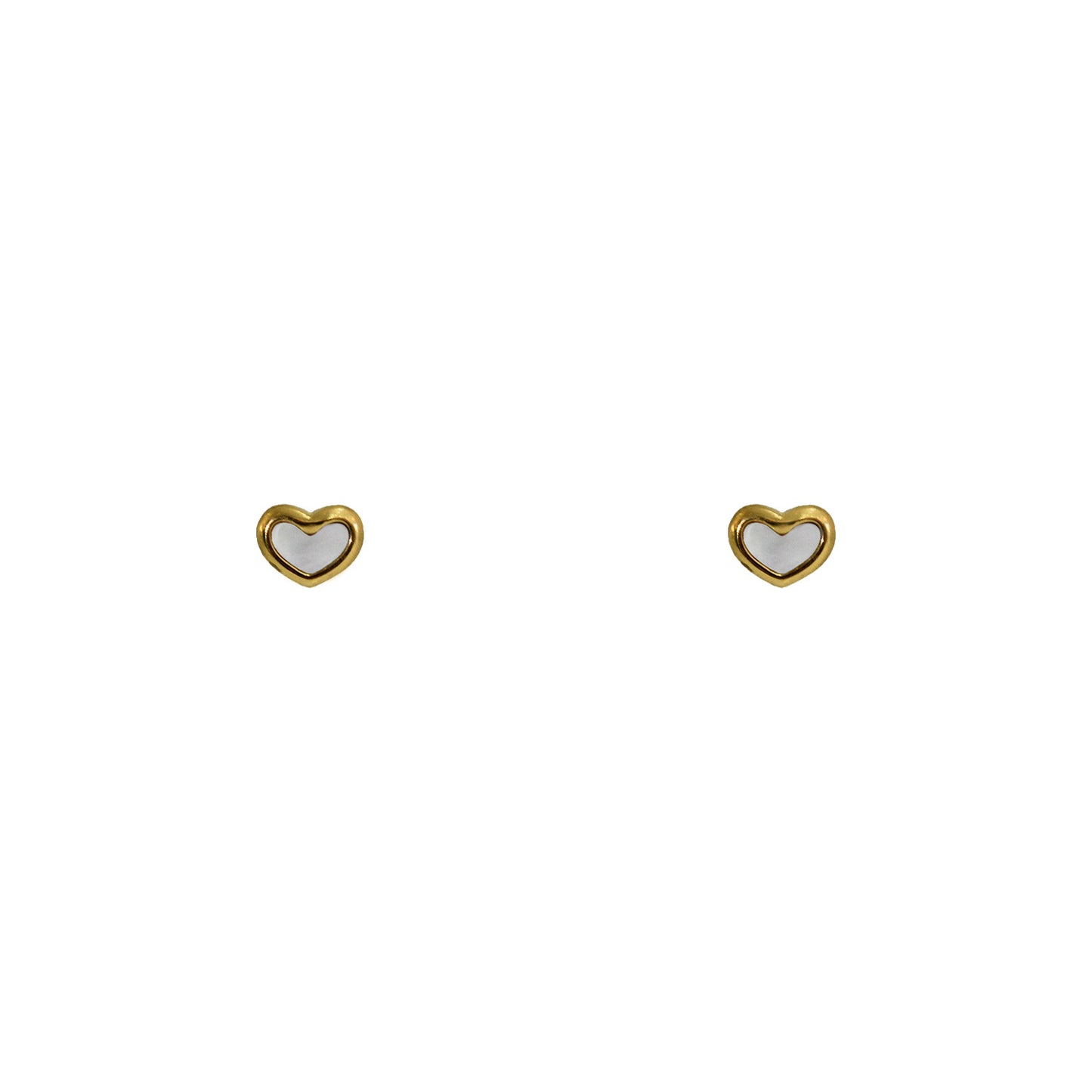 ARETES CORAZÓN MADRE PERLA
