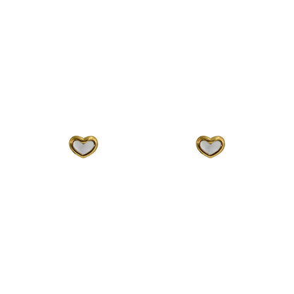 ARETES CORAZÓN MADRE PERLA