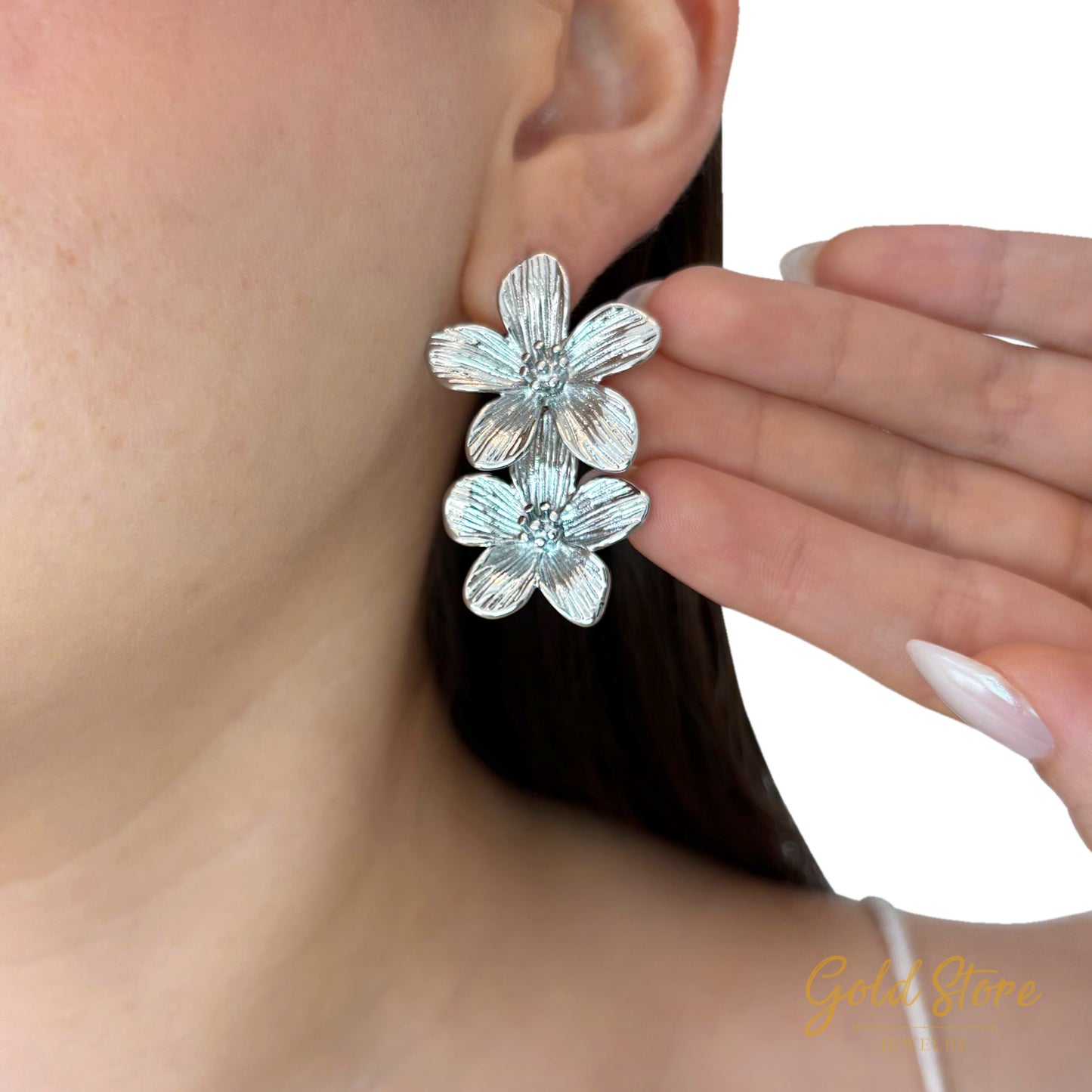 ARETES FLOR DOBLE