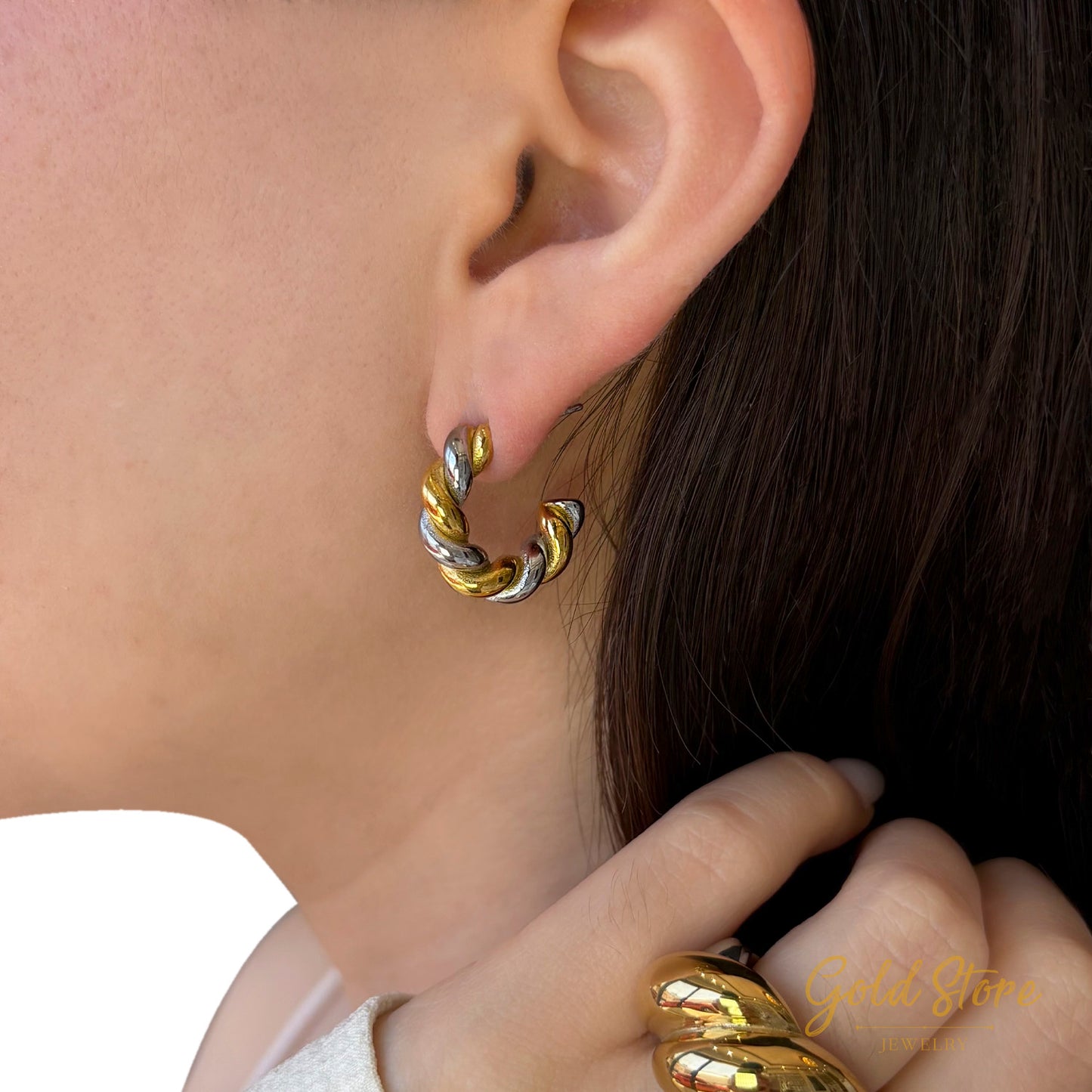 ARETES TORSAL BICOLOR
