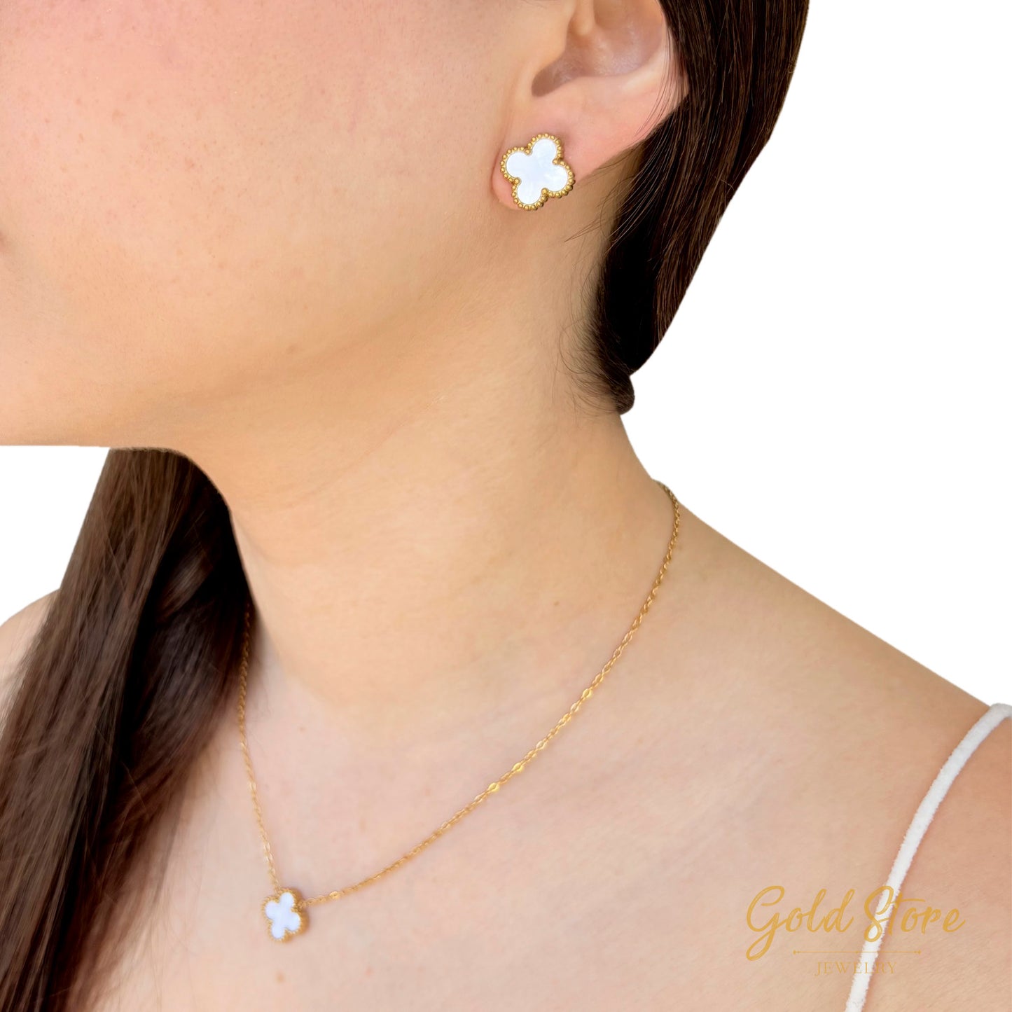 ARETES TREBOL 4 HOJAS