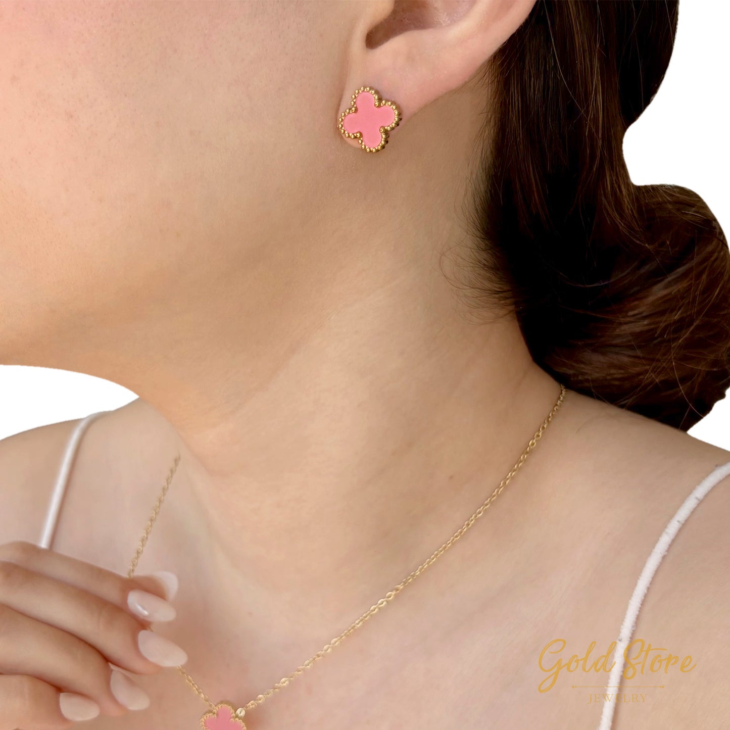 ARETES TREBOL 4 HOJAS