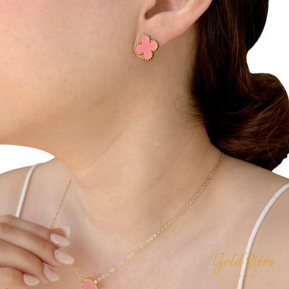 ARETES TREBOL 4 HOJAS