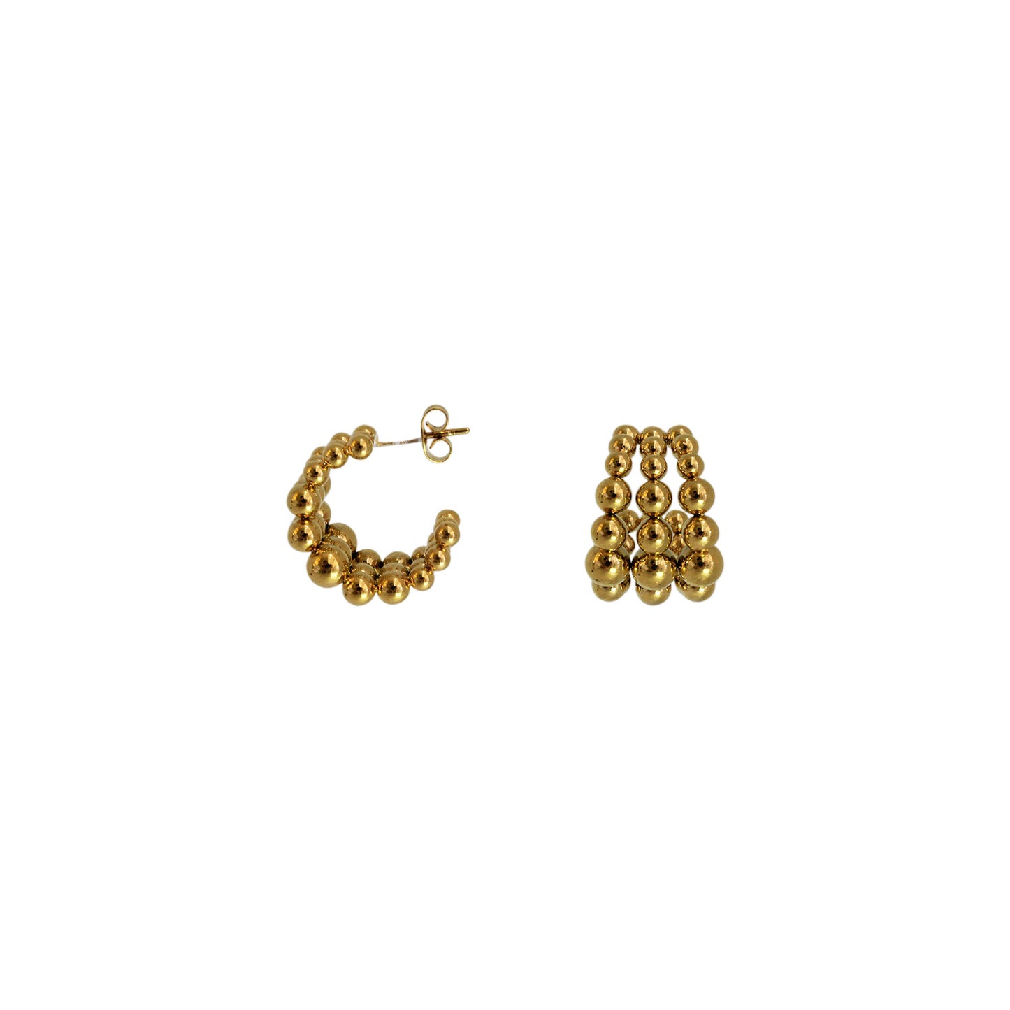 ARETES TRIPLES BOLITAS