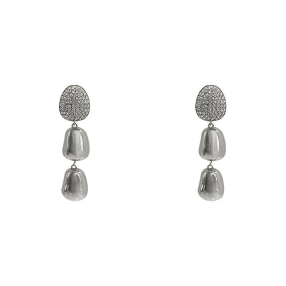 ARETES 3 PIEDRAS COLGANDO