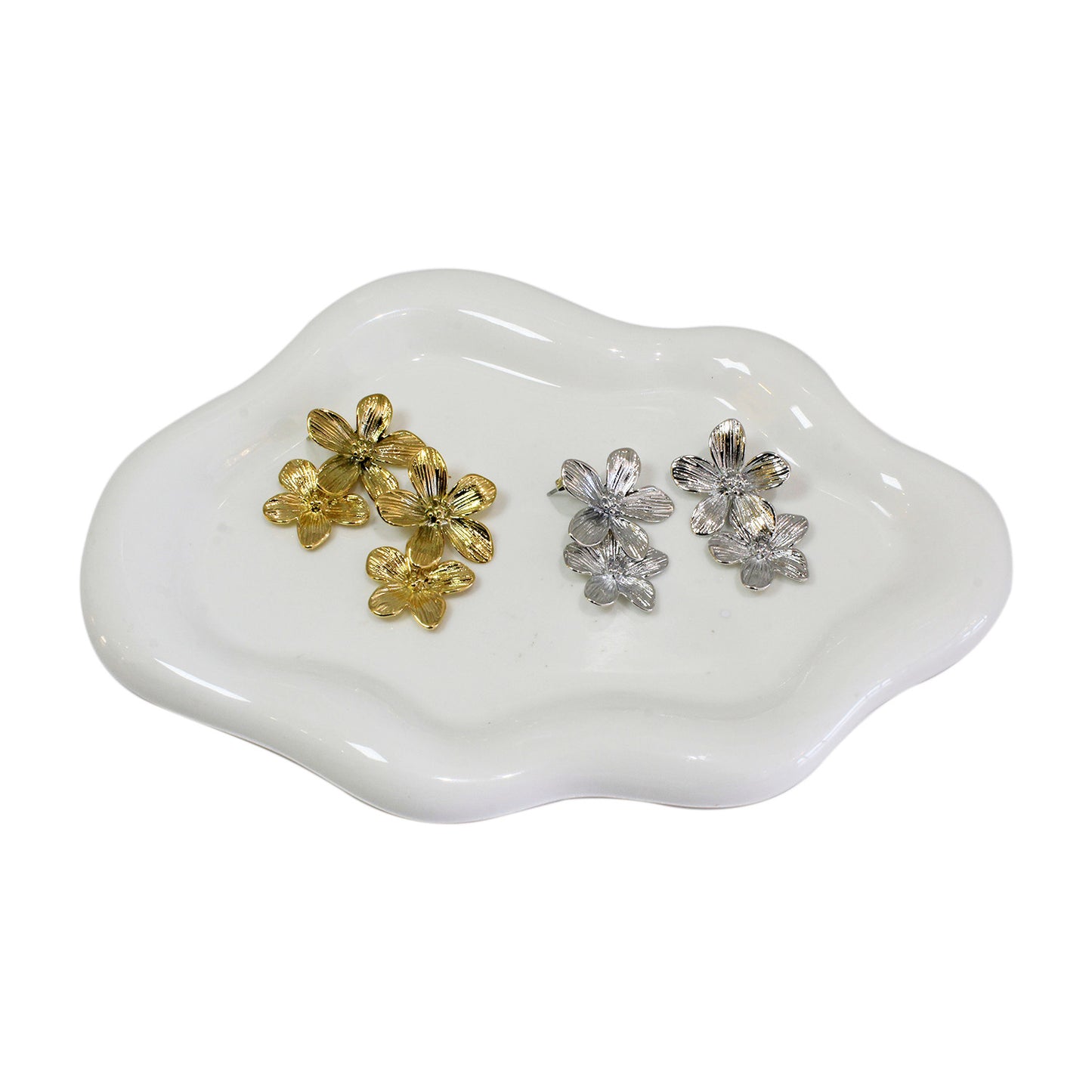 ARETES FLOR DOBLE