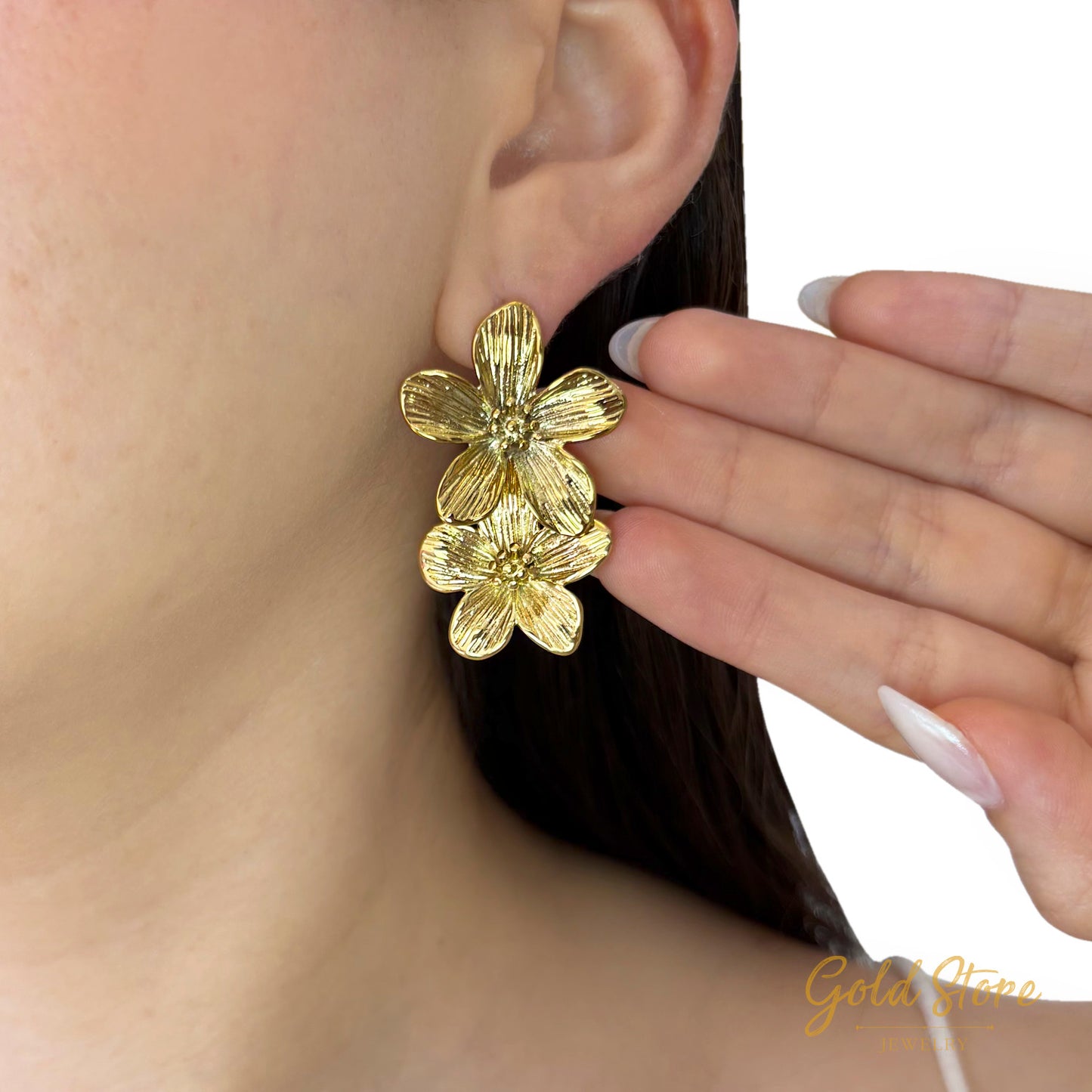 ARETES FLOR DOBLE