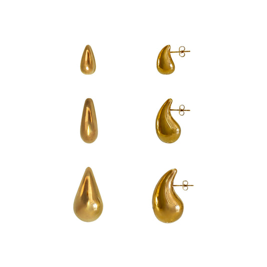 ARETES GOTA DORADOS