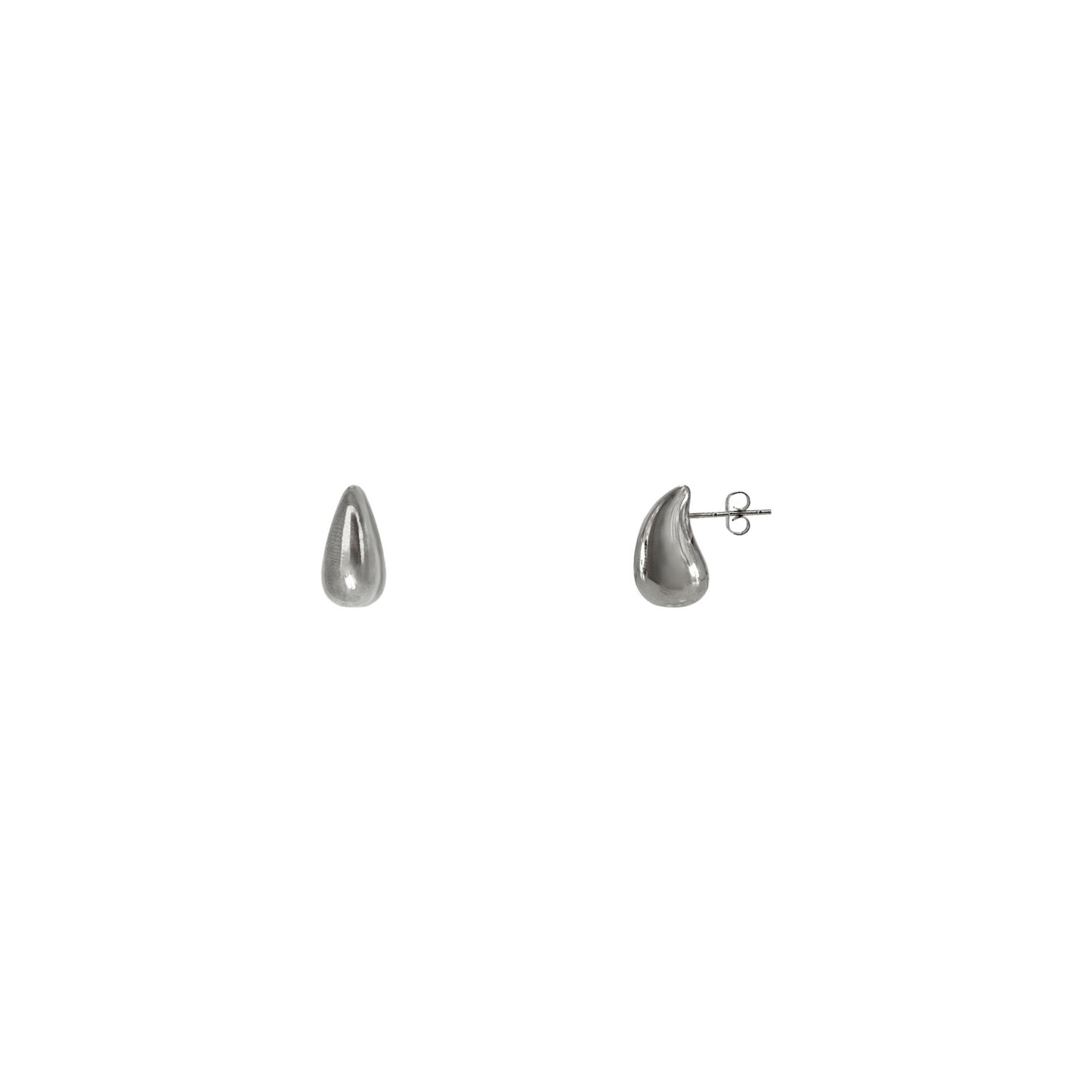 ARETES GOTA PLATEADOS