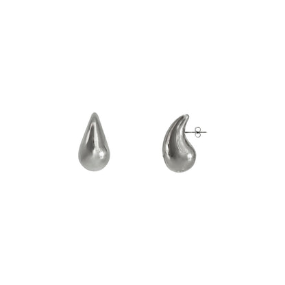 ARETES GOTA PLATEADOS