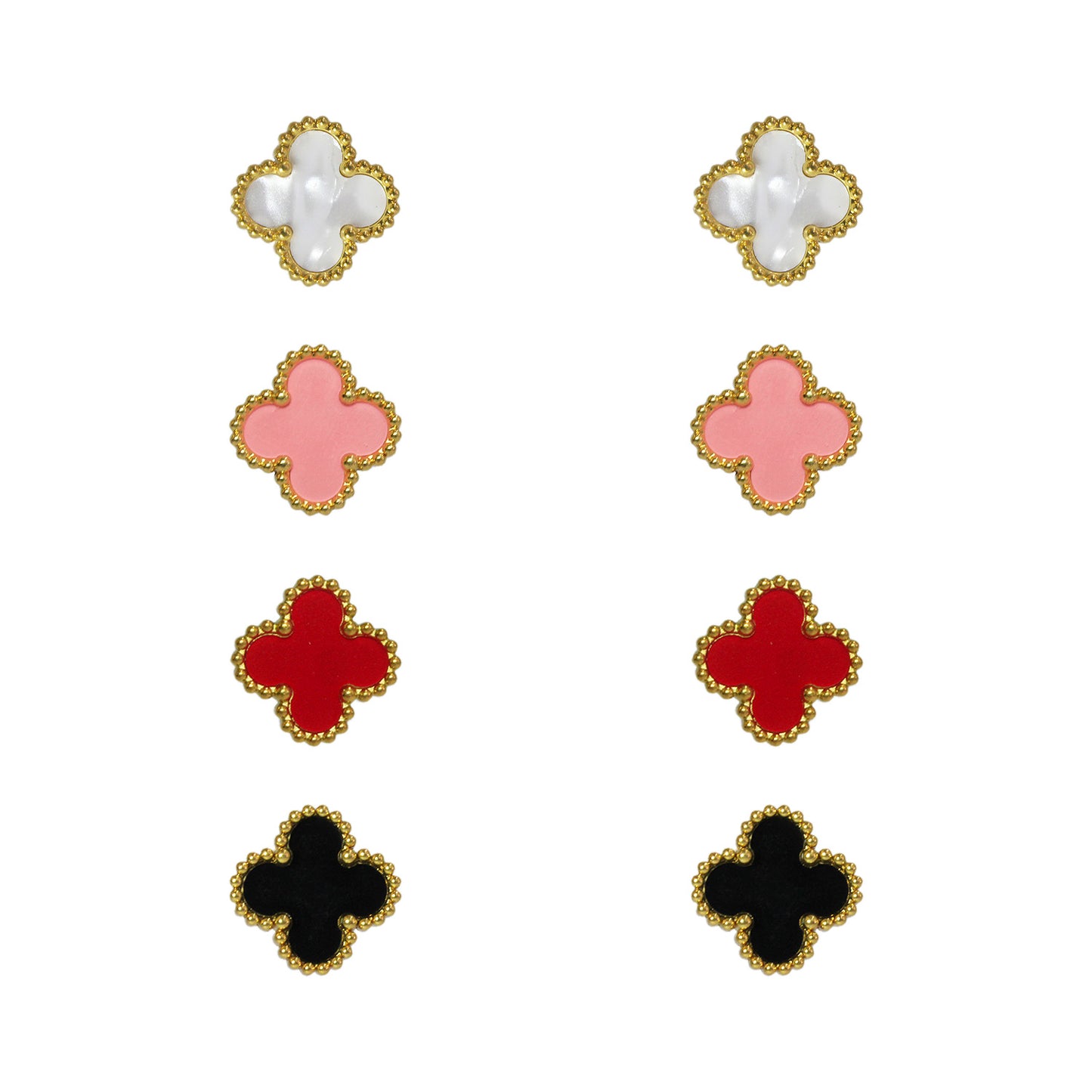 ARETES TREBOL 4 HOJAS