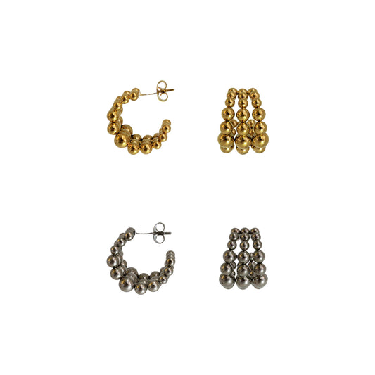 ARETES TRIPLES BOLITAS