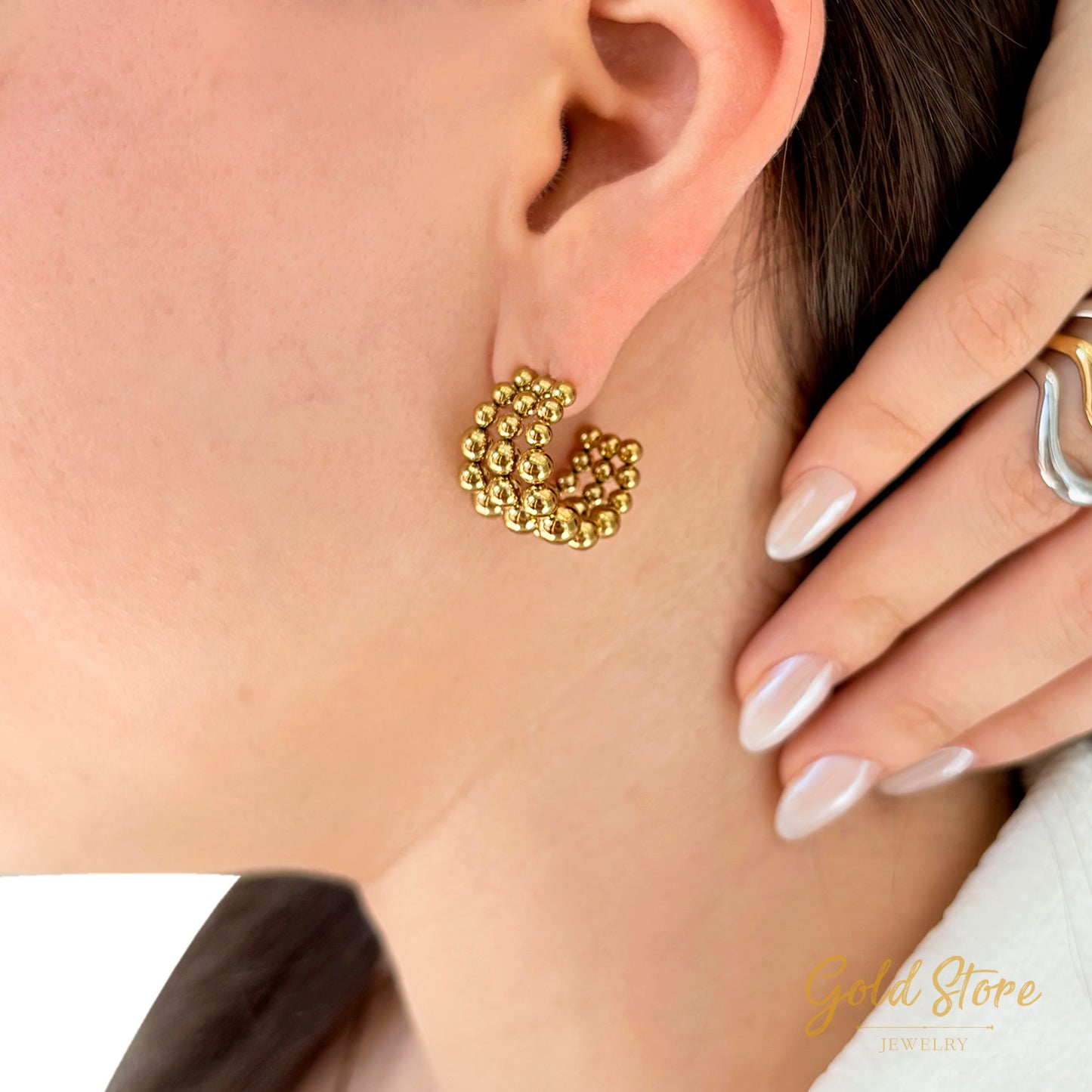 ARETES TRIPLES BOLITAS